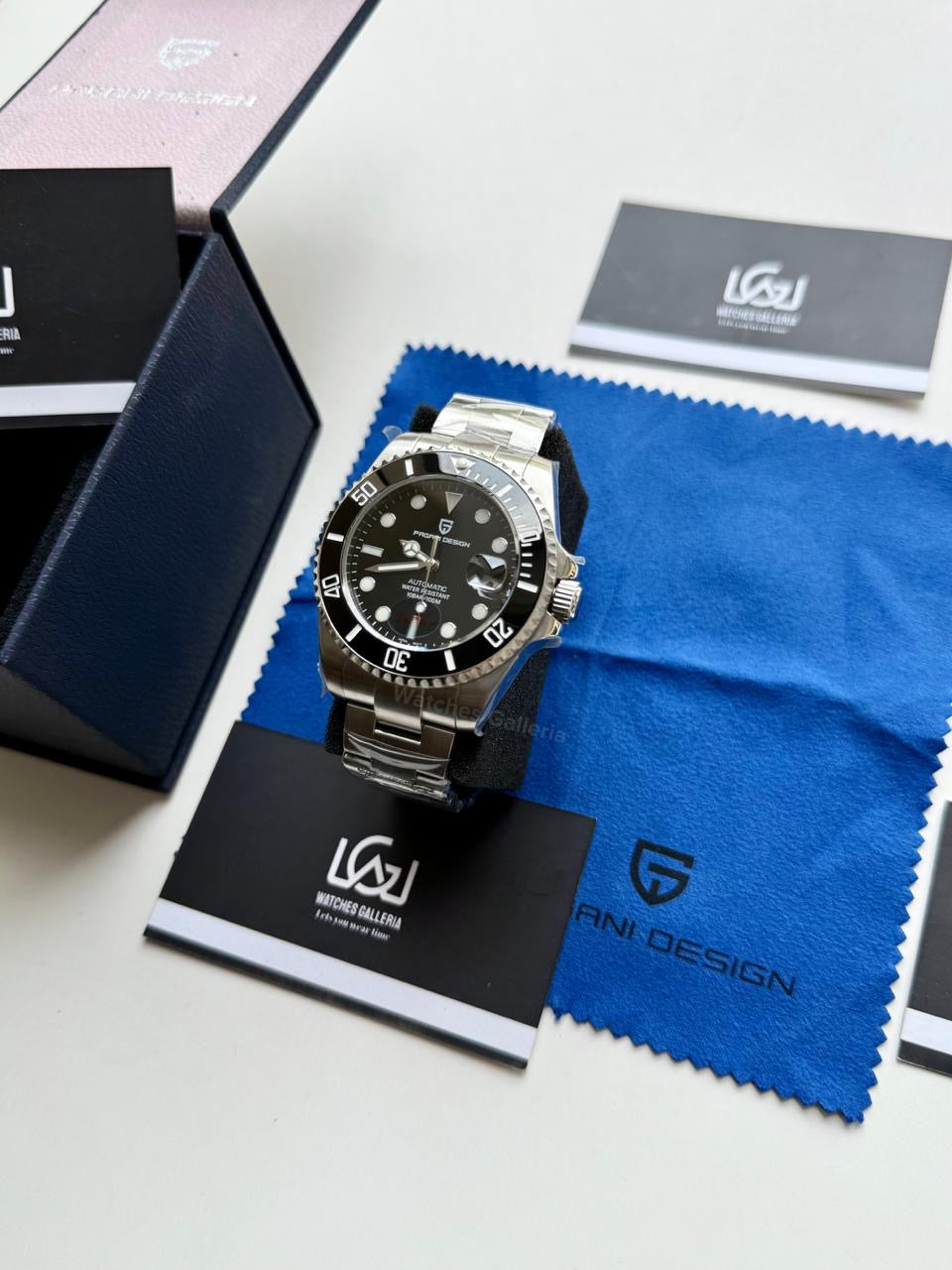 Pagani Design Watch PD1639 Submariner Automatic (Black) Pagani Design in Pakistan