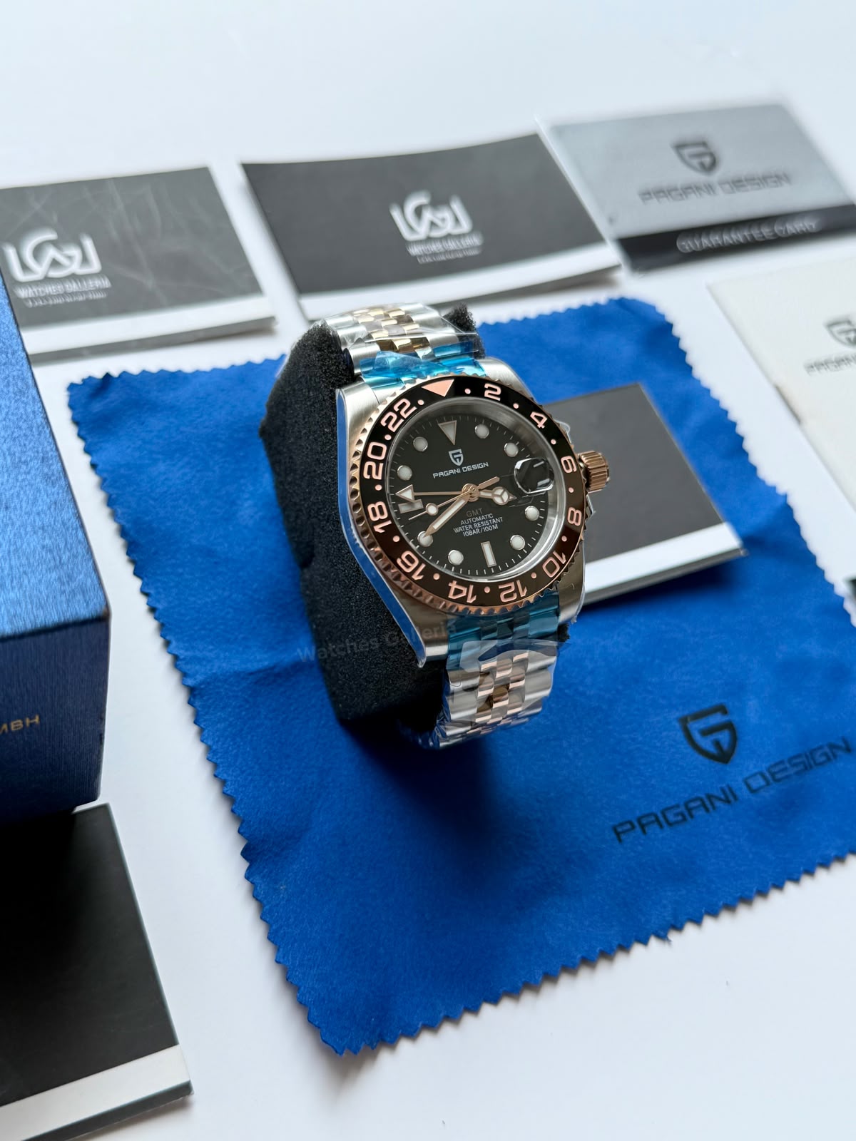 Pagani Design PD1662 GMT Master II Rootbeer Jubilee Limited Edition Automatic Watch | DG5833 GMT | Sapphire Crystal | 100M Waterproof | Pakistan