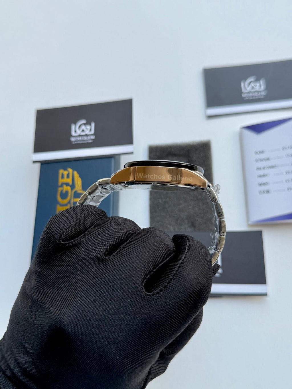 Lige Chronograph Quartz (Gold Black) Lige9982 Watches Galleria