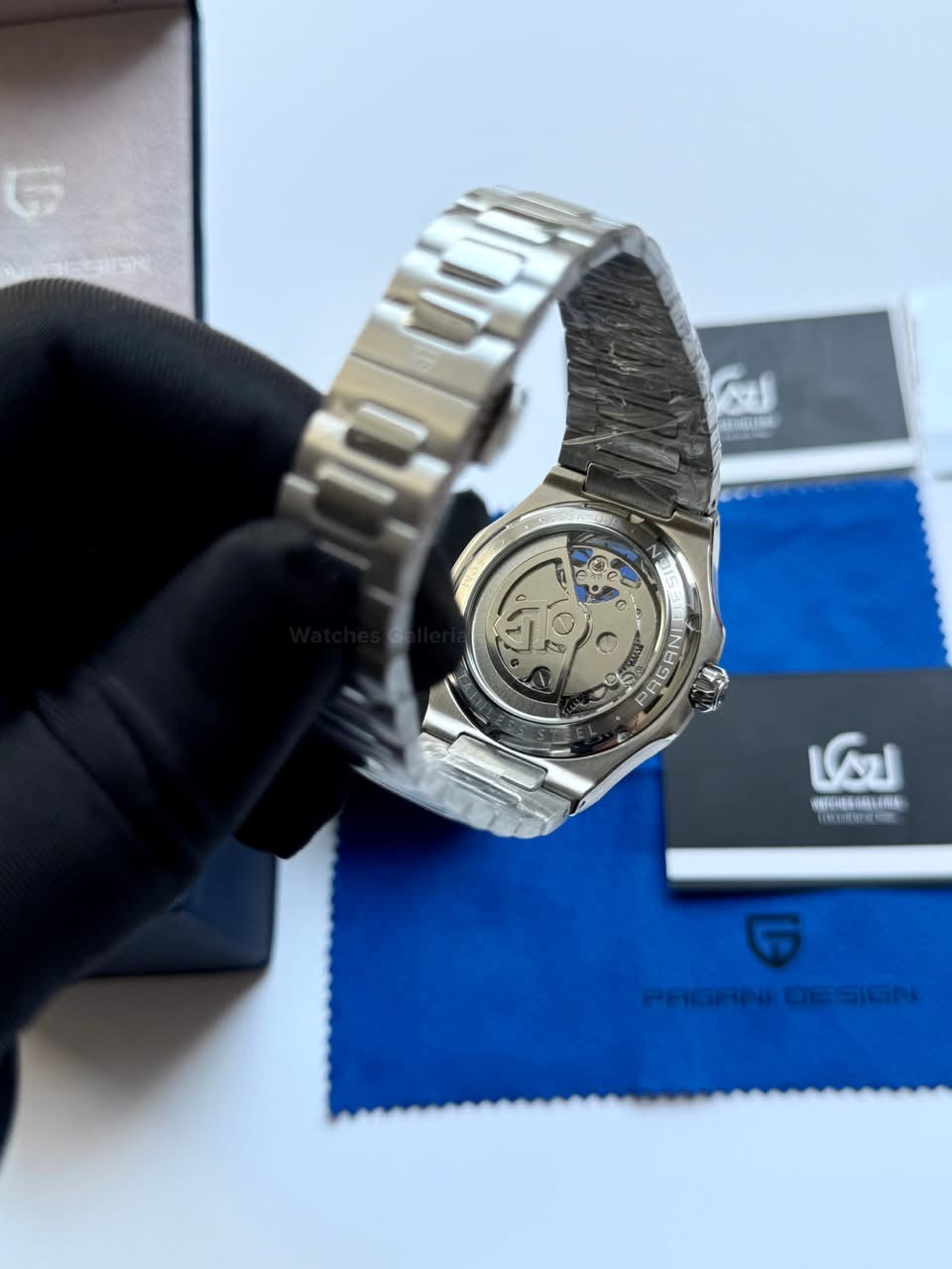 Pagani Design PDys025 Nautilus Flywheel Ice Blue 42mm Automatic Watch – Sapphire Crystal | E3251 Movement | 5ATM