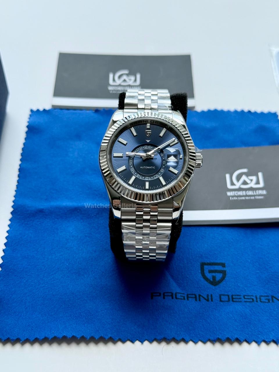 Pagani Design PD1888 Blue Sky Dweller Blue Dial Automatic GMT Watch – Limited Edition of 1000, Exclusive to Watches Galleria Pakistan