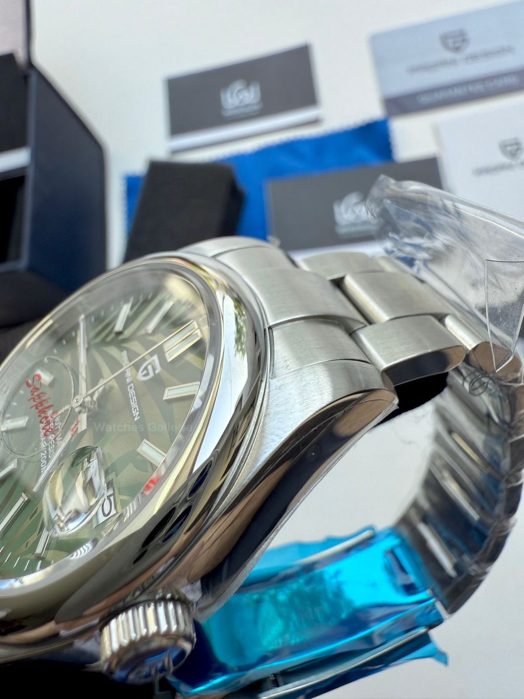 Pagani Design Oyster Perpetual Automatic PD1715 Palm Dial (Green) Pagani Design in Pakistan