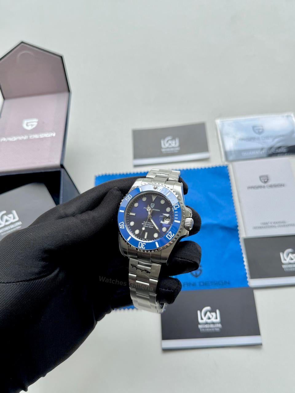 Pagani Design Watch PD1639 Submariner Automatic (Smurf) Pagani Design in Pakistan