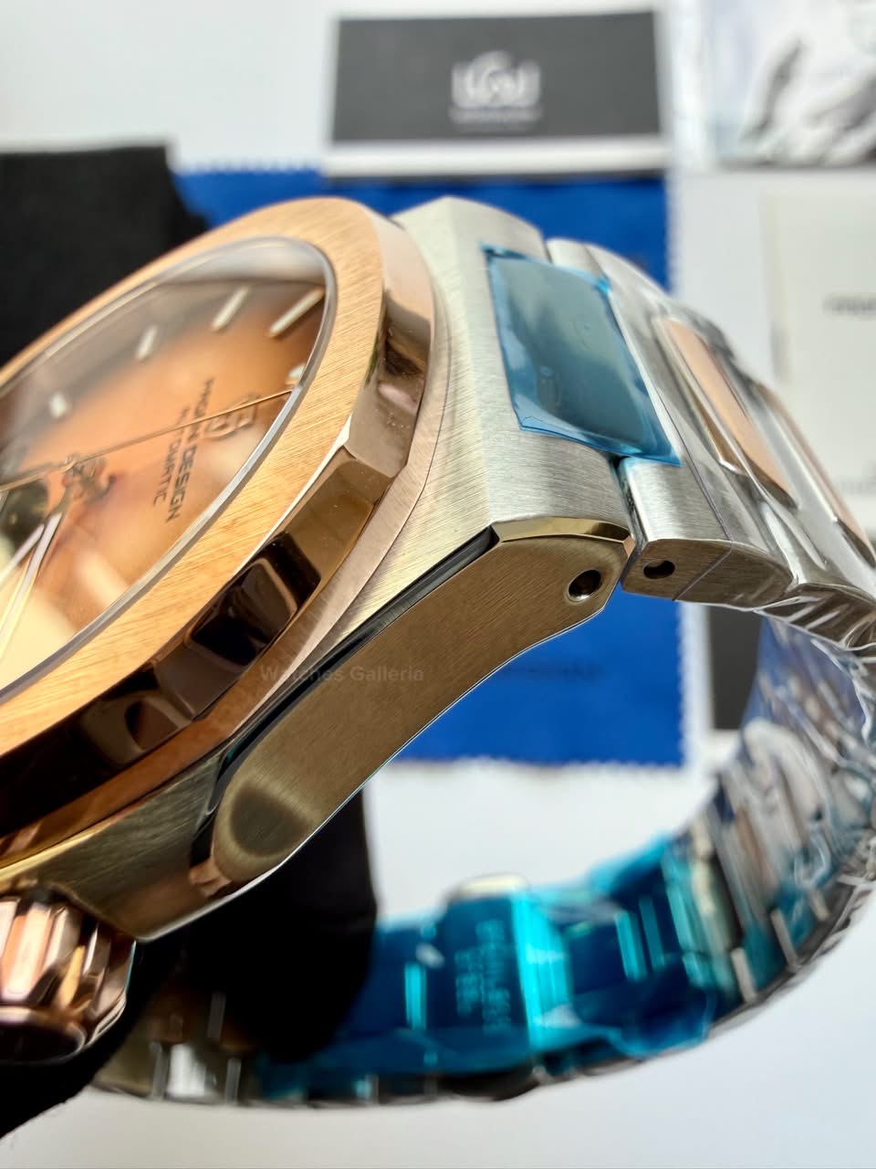 Pagani Design PDys025 Nautilus Flywheel Rose Gold 42mm Automatic Watch – Sapphire Crystal | E3251 Movement | 5ATM