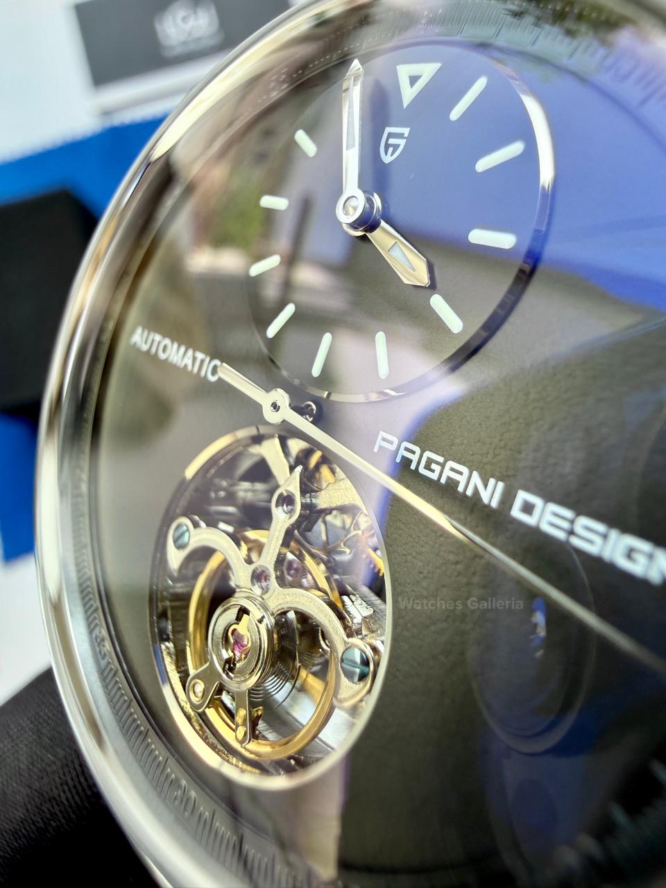 Pagani Design PD1796 Tourbillon Black in Pakistan – Luxury Automatic Mechanical Men’s Watch with Sapphire Crystal & Exhibition Back