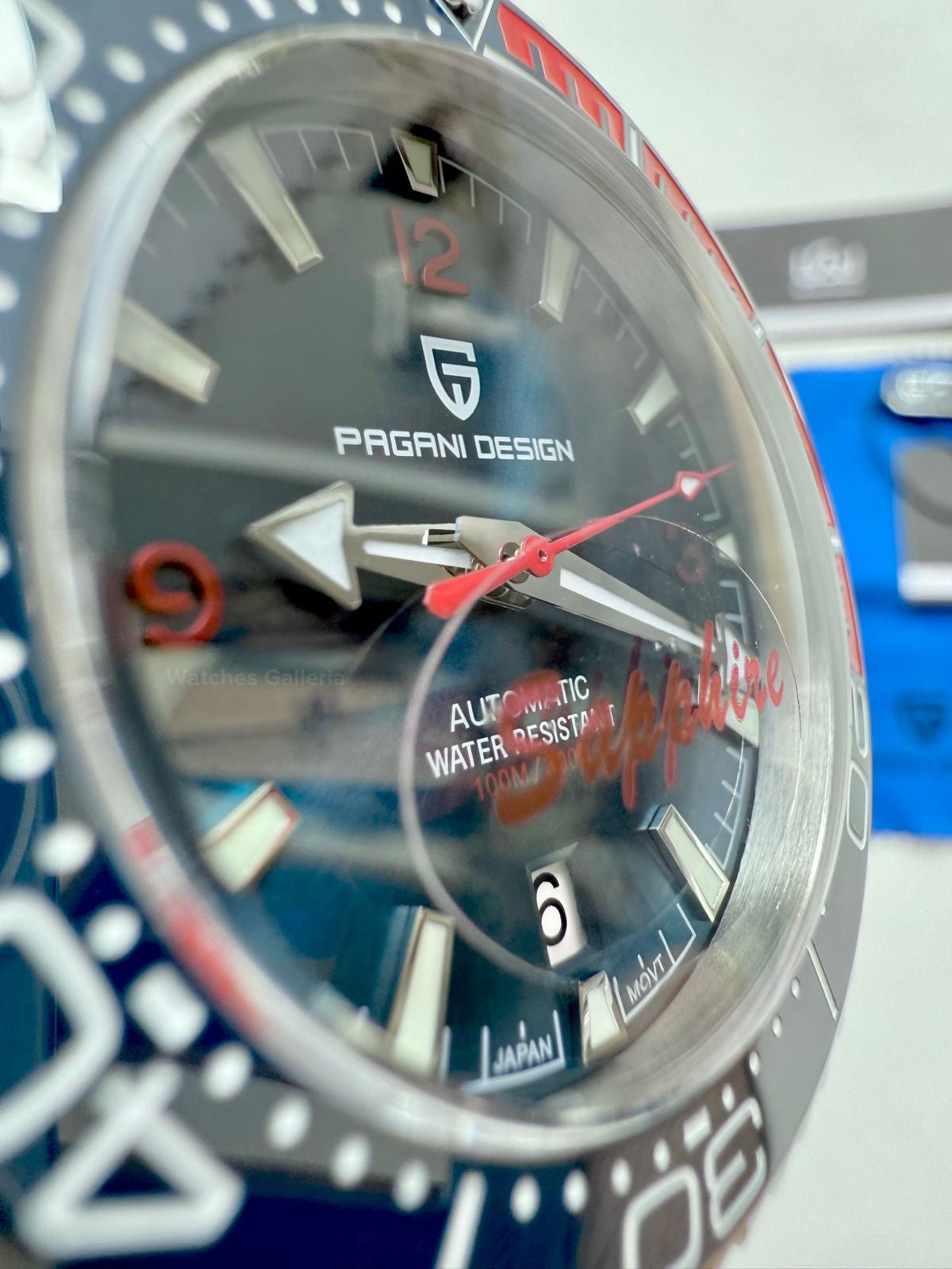 Pagani Design Sea Master Planet Ocean Automatic PD1679 (Blue/Red) Pagani Design in Pakistan