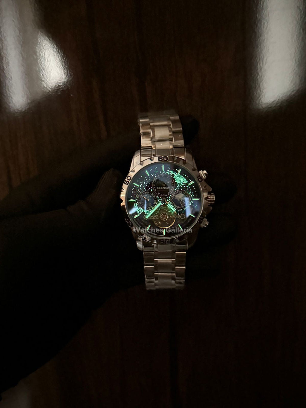 Glenaw Moonphase Automatic (Black) GL8919 Watches Galleria