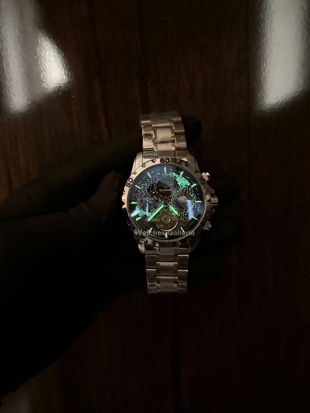 Glenaw Moonphase Automatic (Black) GL8919 Watches Galleria