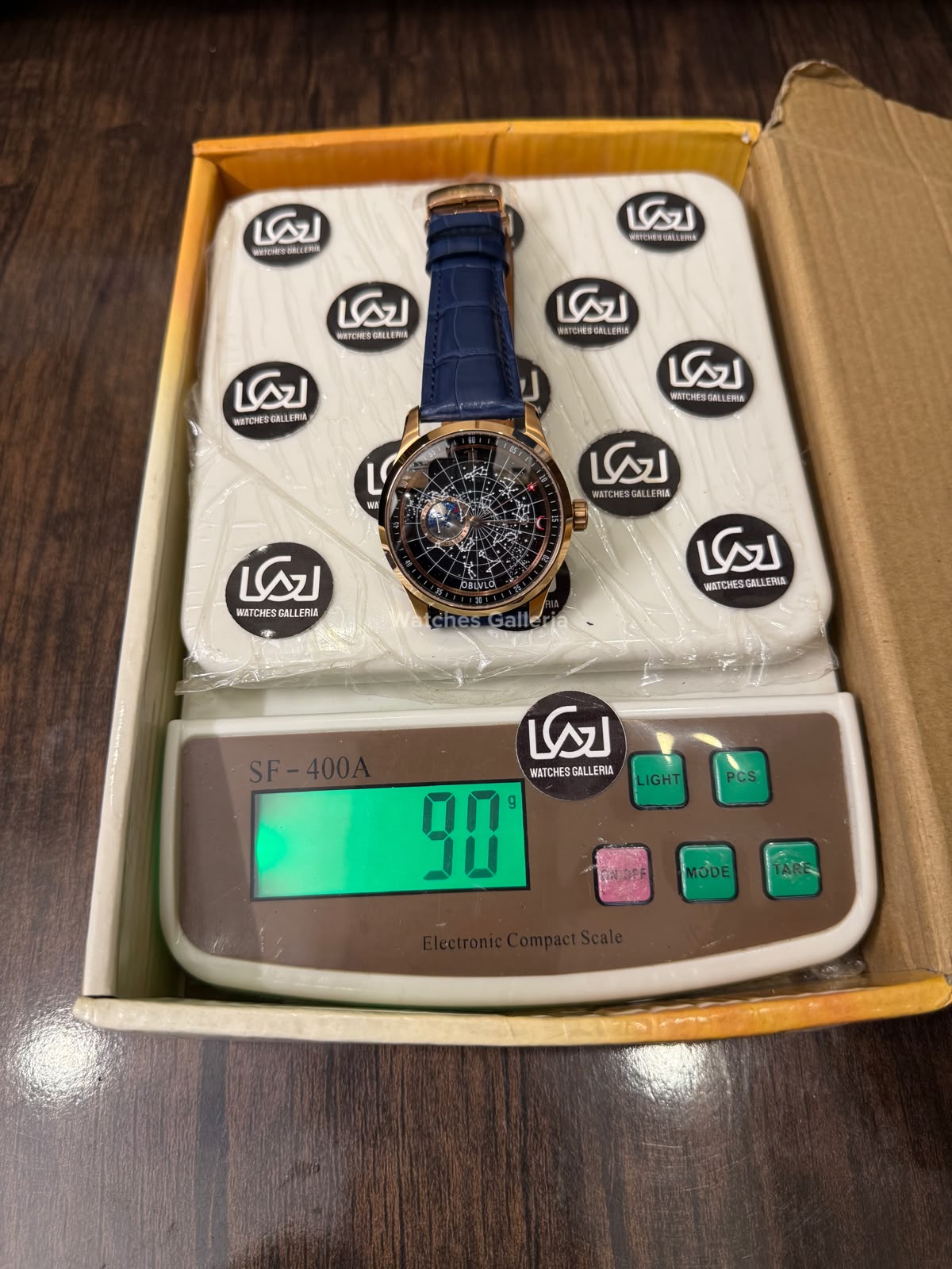 OBLVLO GC (Blue Rose Gold Black) Grand Complications Celestial Automatic Watch Brown & Black Dial with Rose Gold Details, Moving Constellation & Earth Display – OBLVLOGC | Oblvlo