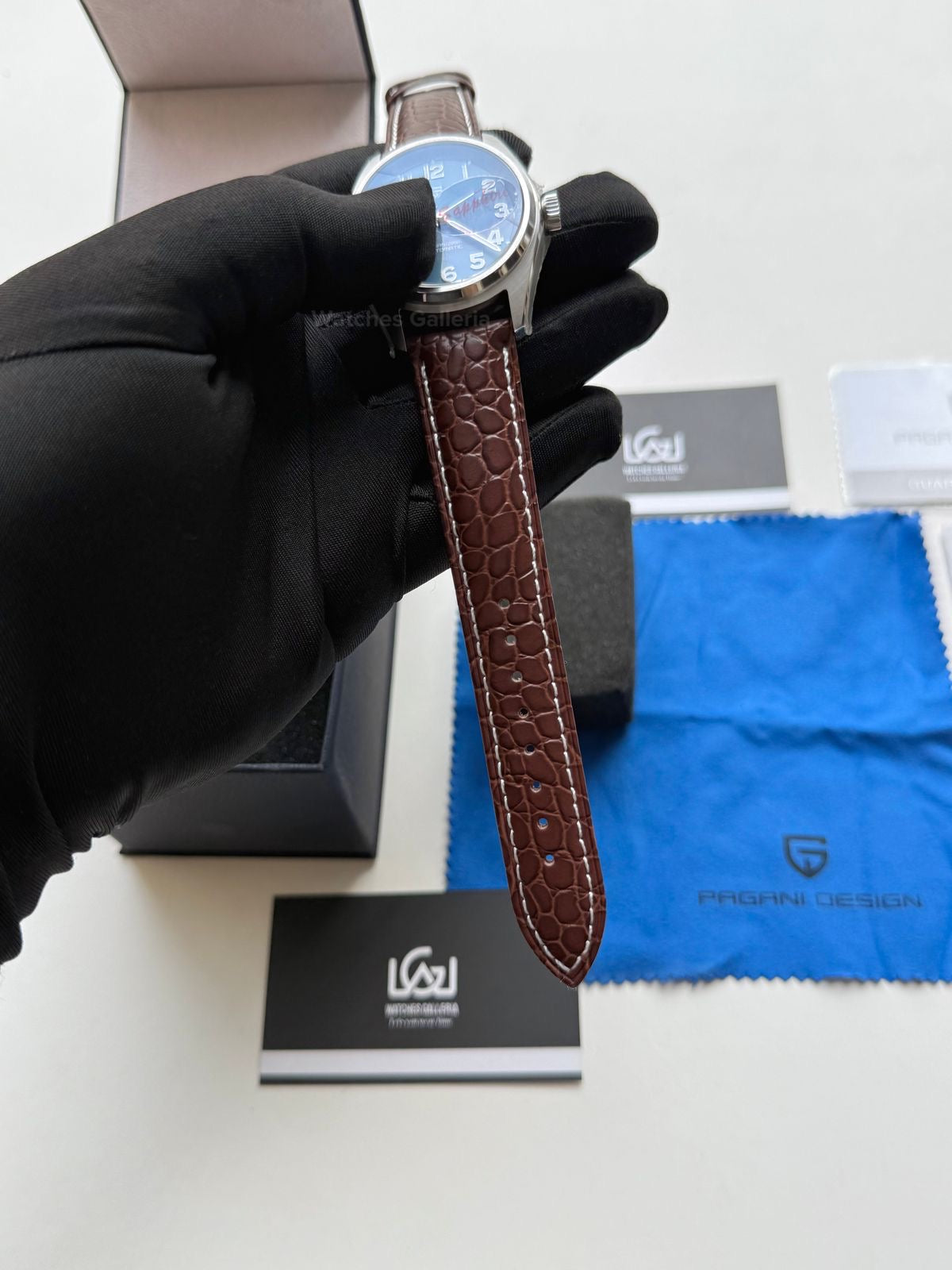 Pagani Design PD1717 Spirit Pilot (Blue/Brown Leather Exclusive) Pagani Design Watch Pakistan