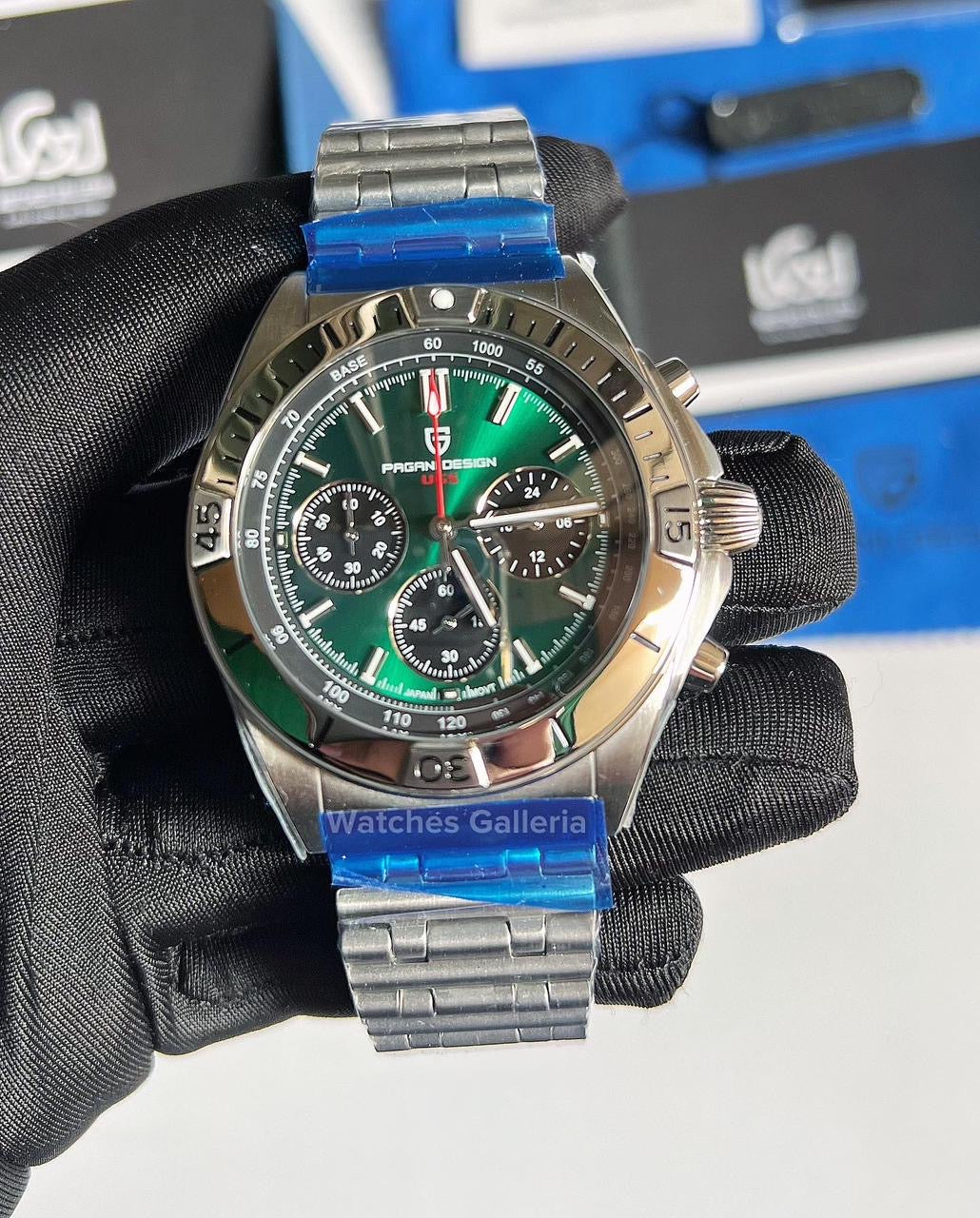 Pagani Design Chronomat W/ Rouleaux Bracelet (Green) (Discontinued) PD1705