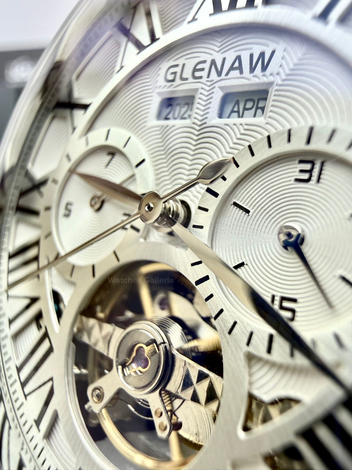 Glenaw GL8920 Calendar Flywheel Automatic Watch – Brown | Luxury Automatic Wristwatch for Men