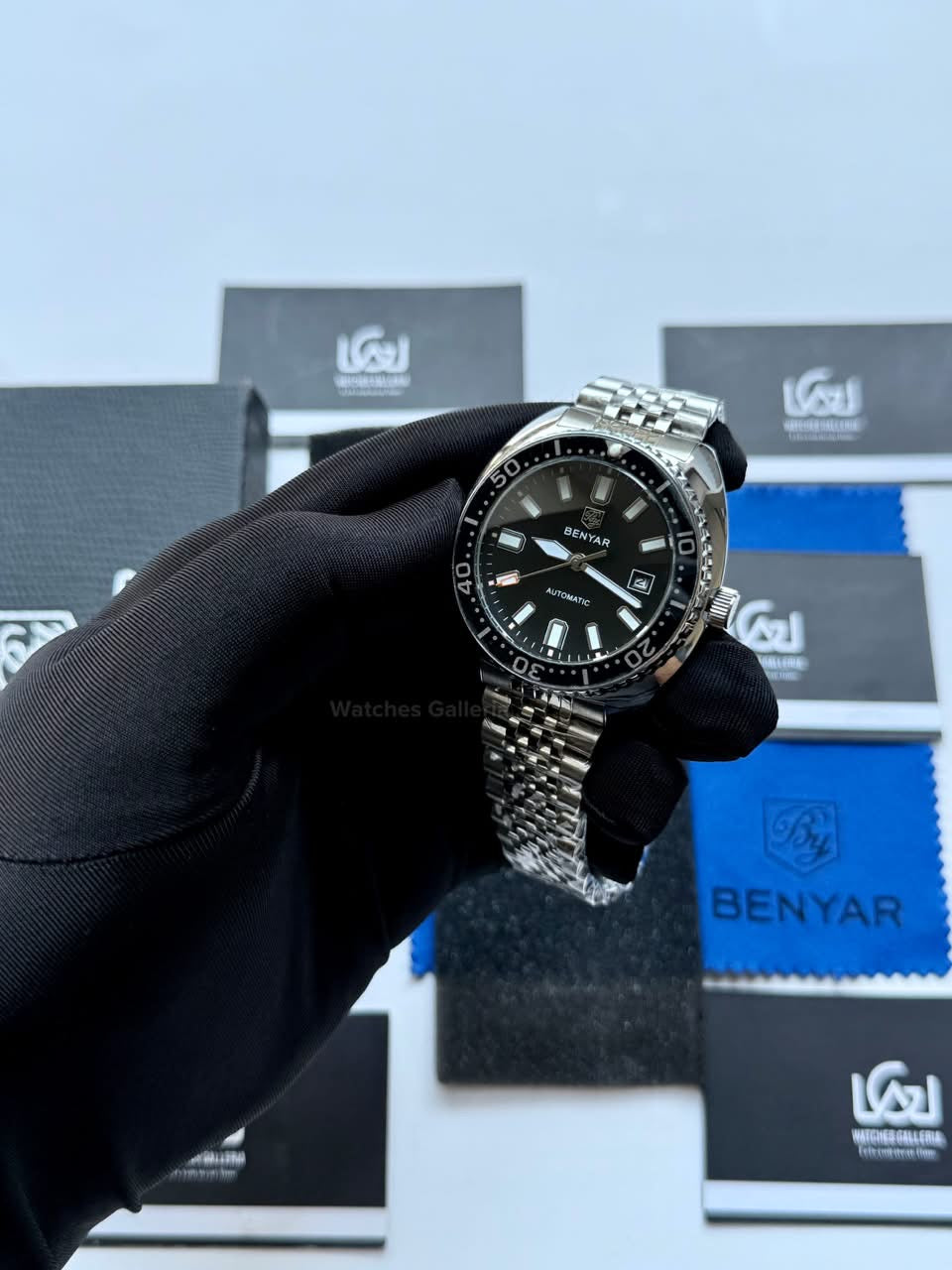 Benyar BY5211 Turtle Automatic Black Dial Luxury Men’s Watch in Pakistan – Stainless Steel Automatic Watch
