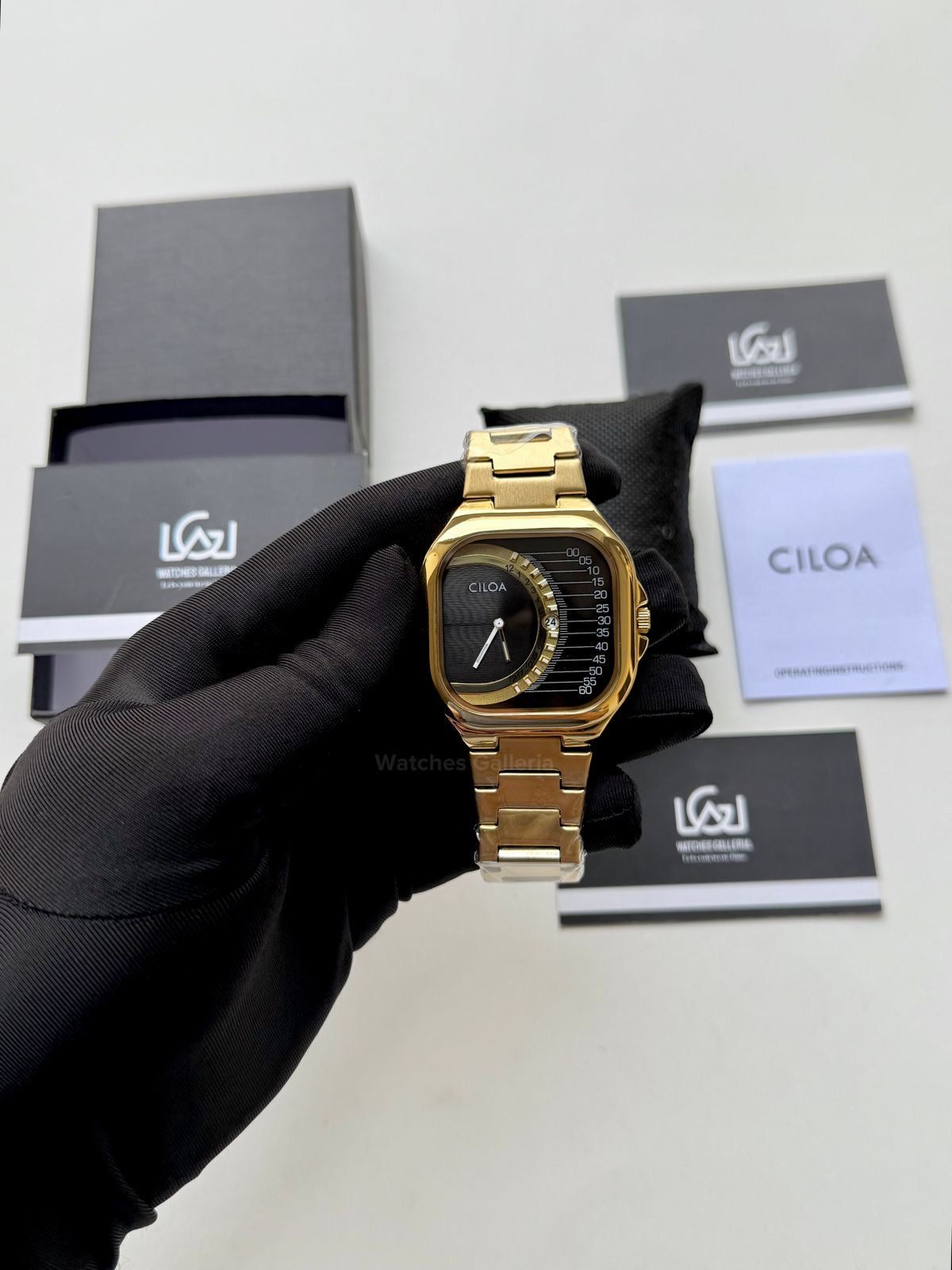 Ciloa Watch 513 Gold Square (Gold) Ciloa Watch in Pakistan