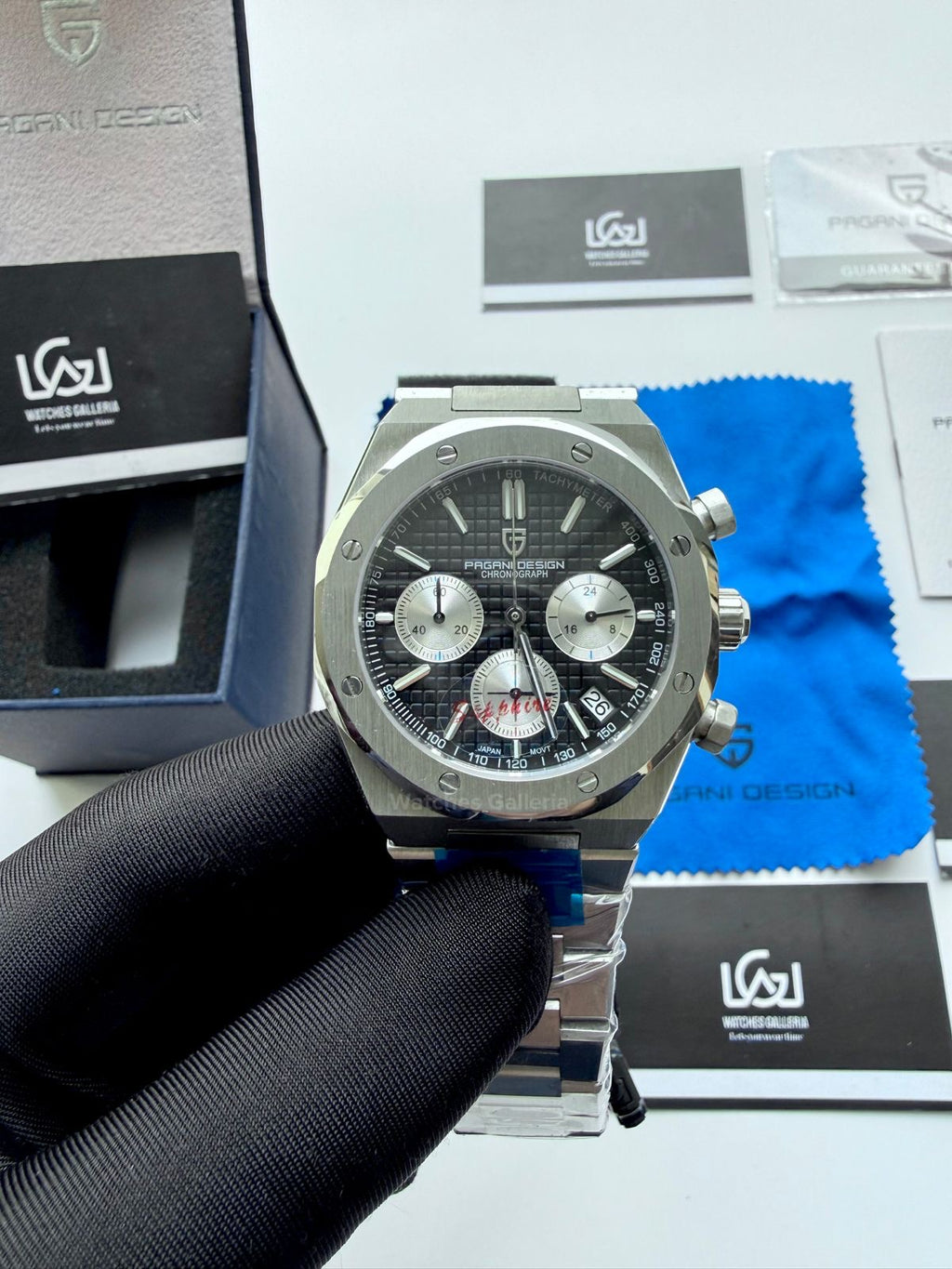 Pagani Design PD1707 Royal Oak Chronograph (Black Dial) Pagani Design Pakistan