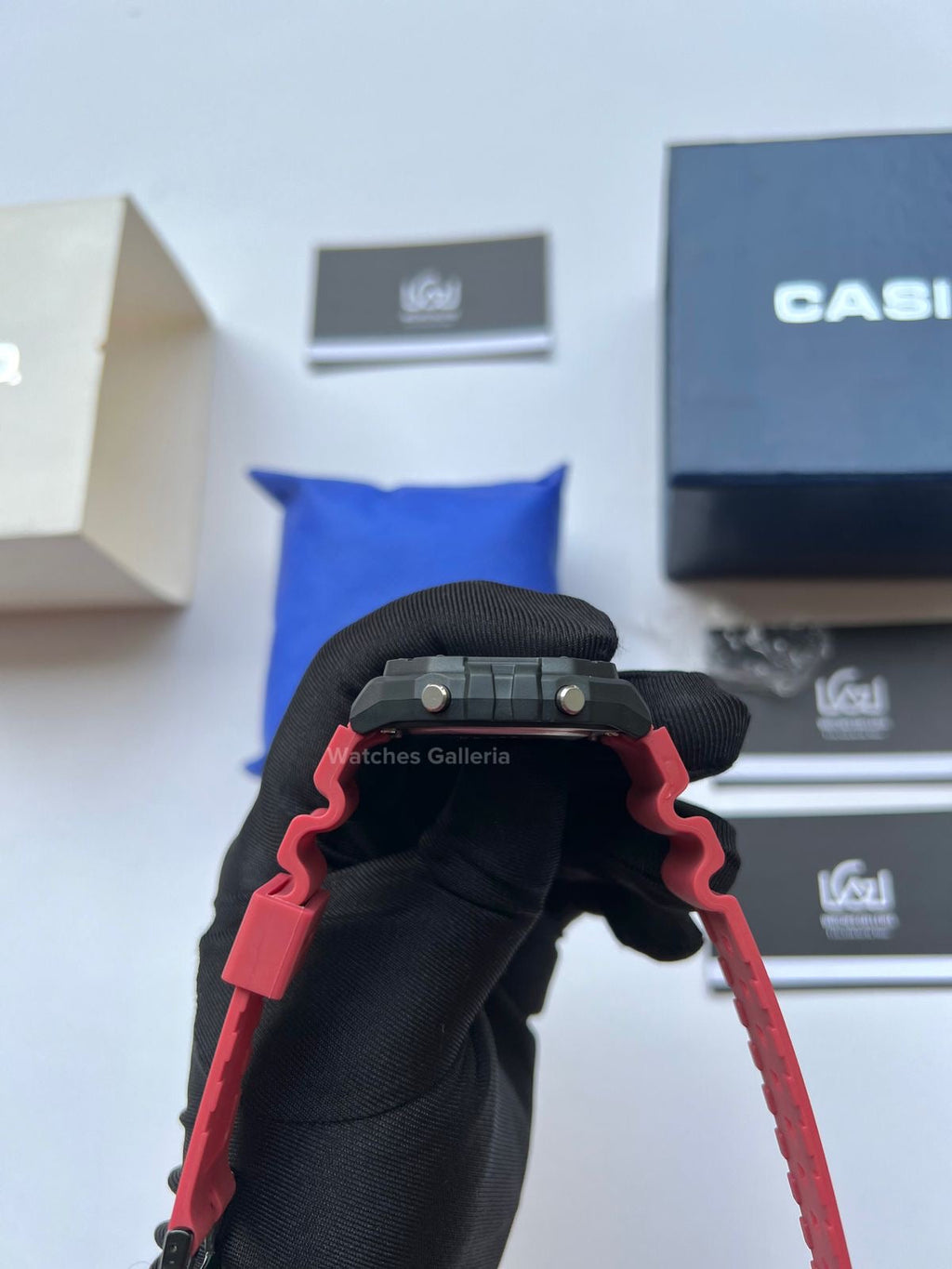Casio Sports Digital Watch Red Exclusive (White Display) W218H Watches Galleria