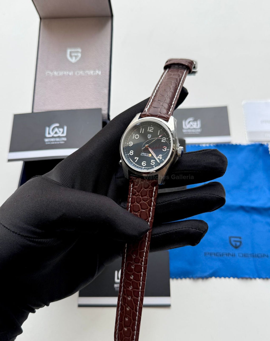Pagani Design PD1717 Spirit Pilot (Blue/Brown Leather Exclusive) Pagani Design Watch Pakistan