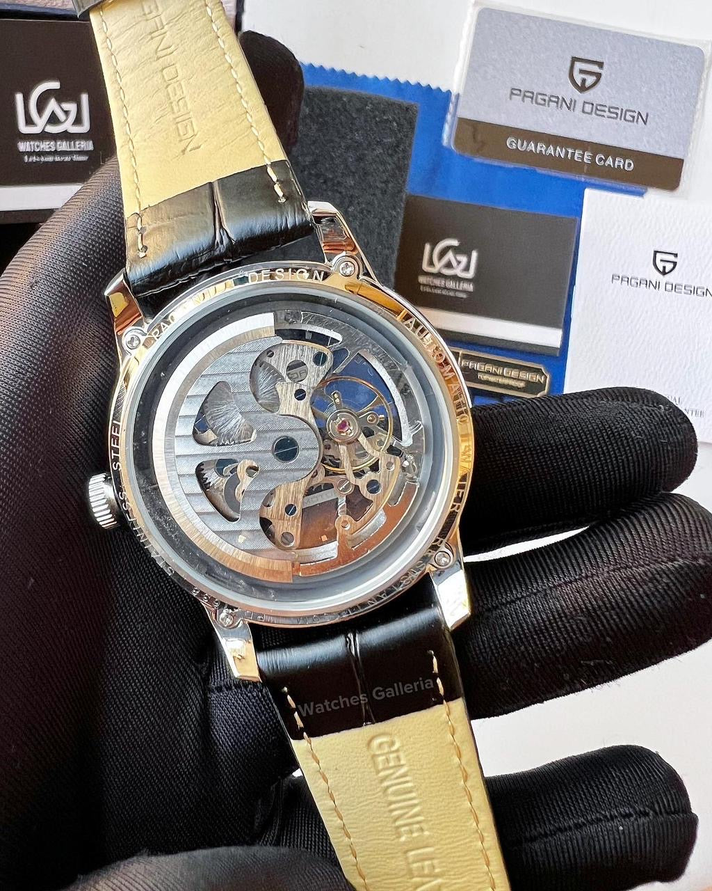 Pagani Design Skeleton Automatic (Black/Silver) PD1638