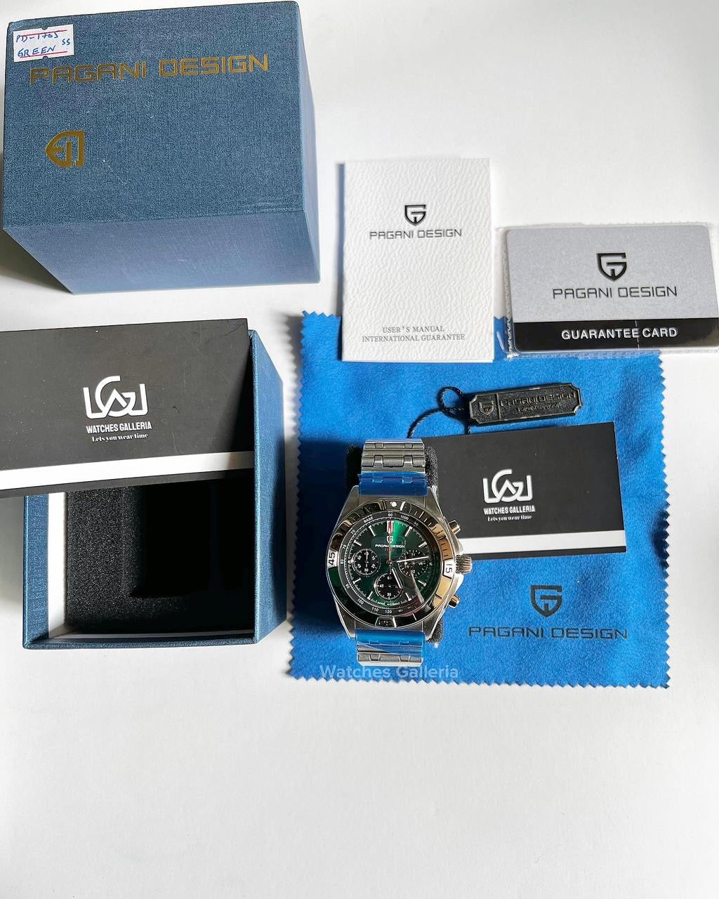 Pagani Design Chronomat W/ Rouleaux Bracelet (Green) (Discontinued) PD1705