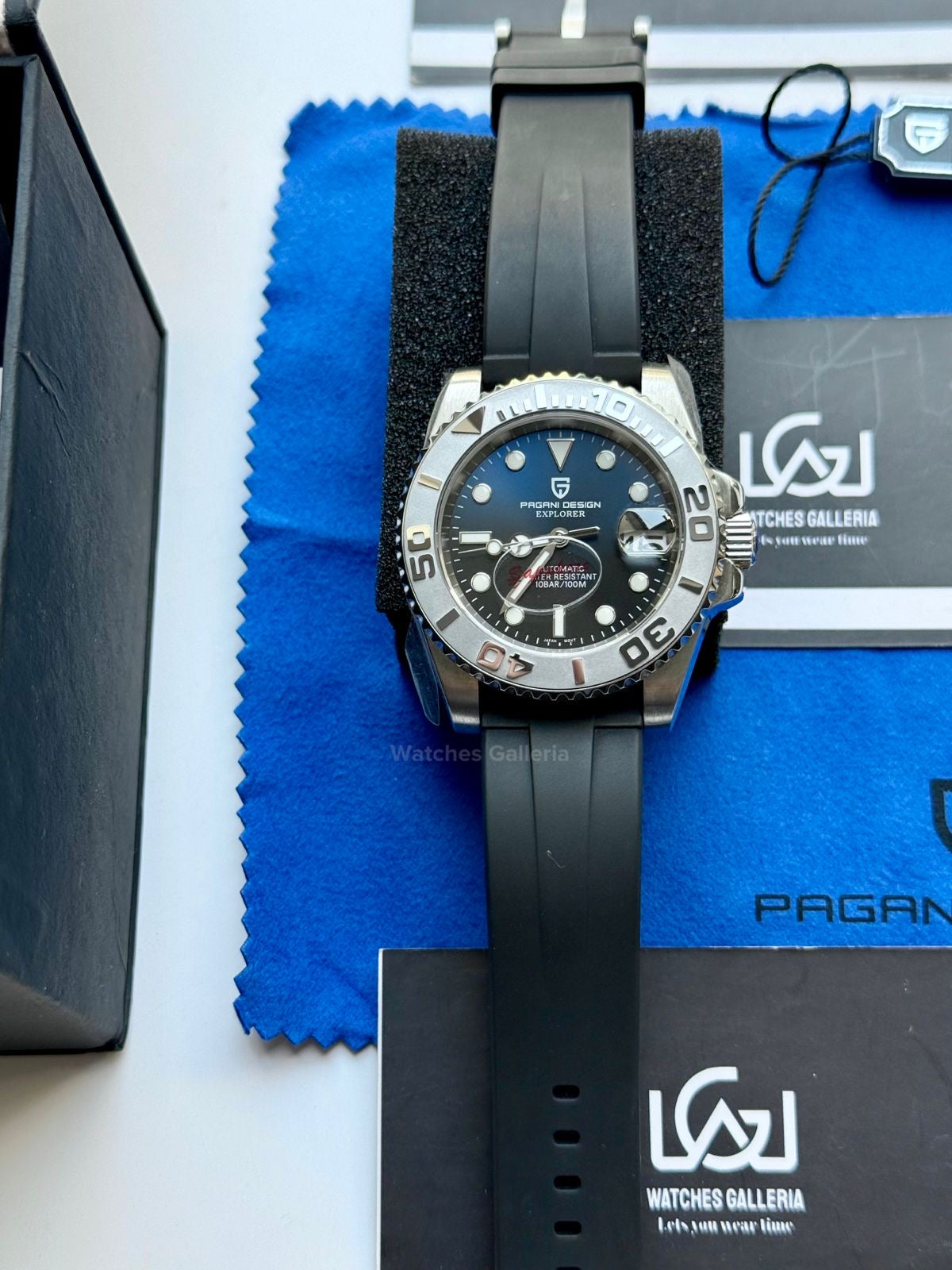 Pagani Design PD1651 YachtMaster Deep Sea 40mm Automatic – Seiko NH35A Japan Movement | Sapphire Crystal | 100M WR | Silicon Strap