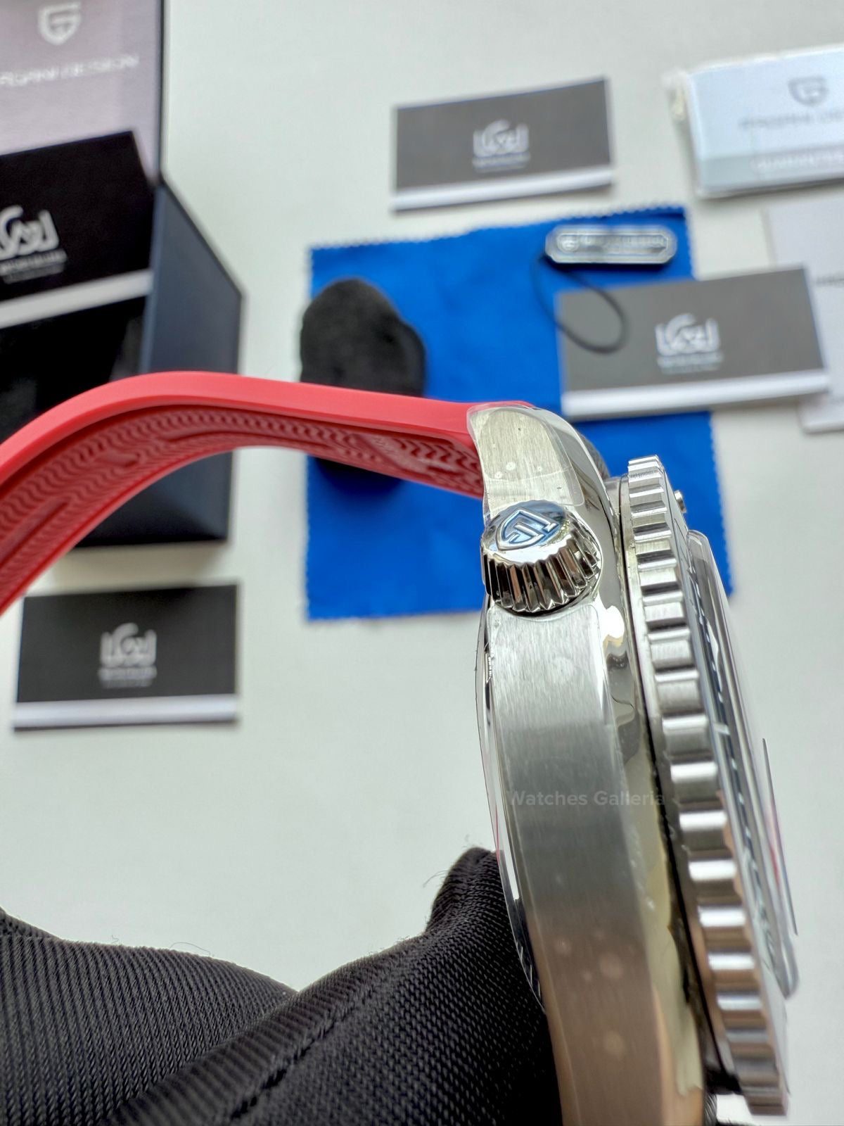 Pagani Design Sea Master Planet Ocean Automatic PD1679 (Blue/Red) Pagani Design in Pakistan