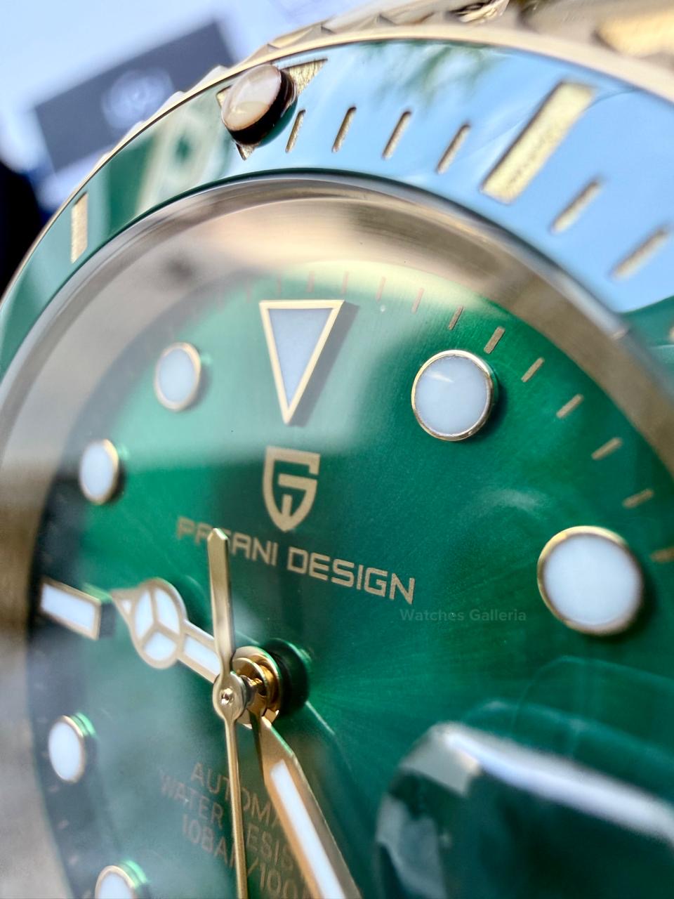 Pagani Design PD1661 Submariner Hulk (Gold Green) Pagani Design in Pakistan