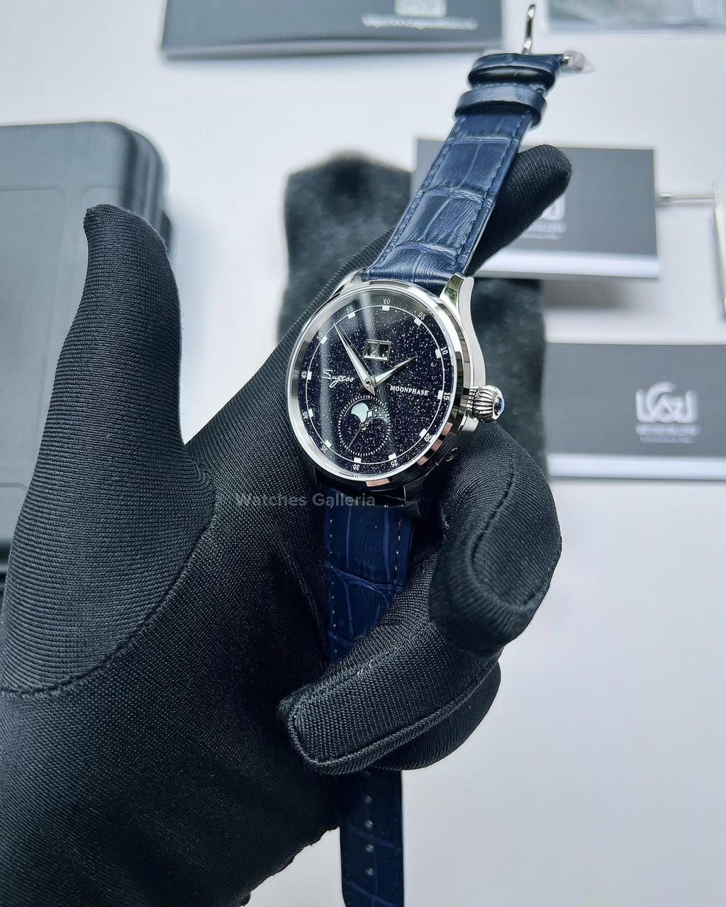 Sugess Moonphase Automatic (Blue) S401B Watches Galleria