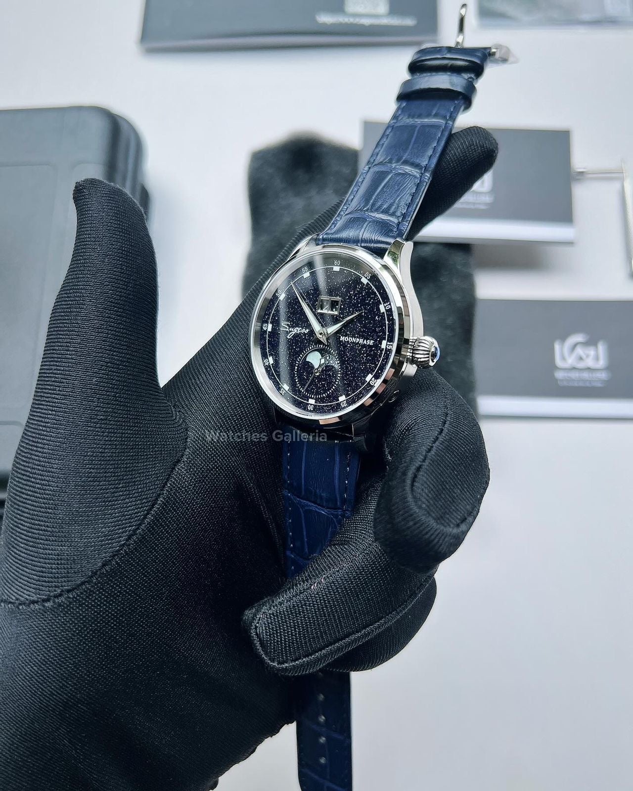 Sugess Moonphase Automatic (Blue) S401B Watches Galleria