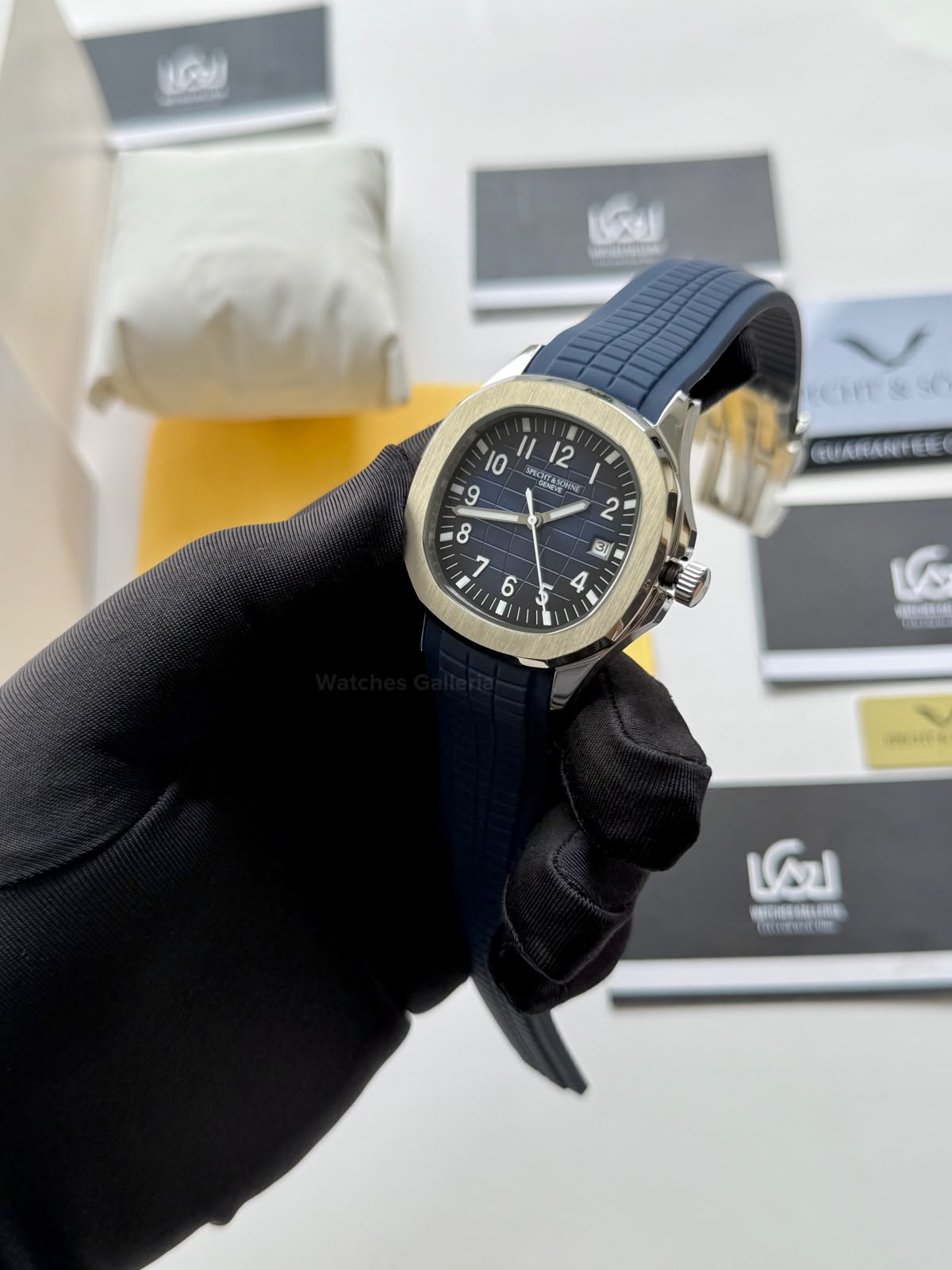 Specht & Sohne SP0008A1 Aquanaut Blue Automatic Watch for Men Sapphire Crystal Original Specht & Sohne Watch Pakistan