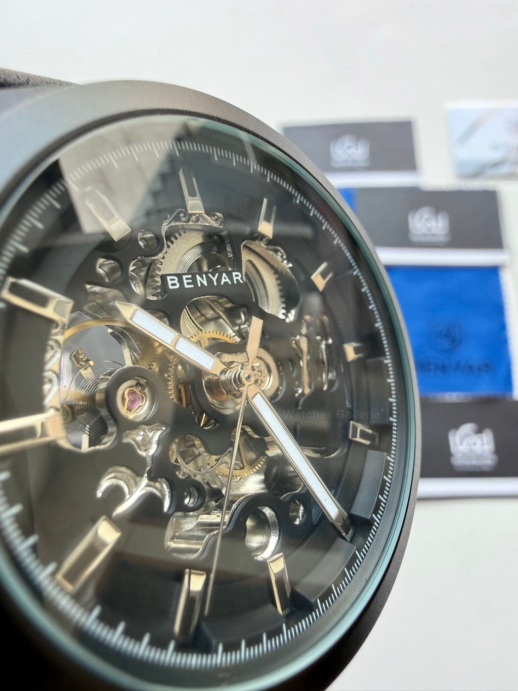 Benyar BY5121 Skeleton Automatic Watch (Black) Benyar in Pakistan