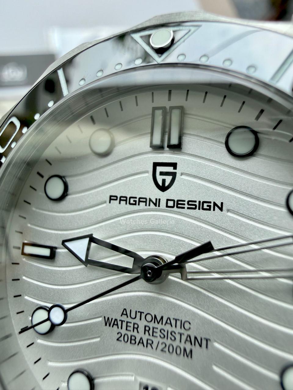 Pagani Design PD1685 Seamaster Diver White Automatic Watch – 200M Sapphire Crystal NH35A/Miyota Luxury Dive Watch in Pakistan | Watches Galleria