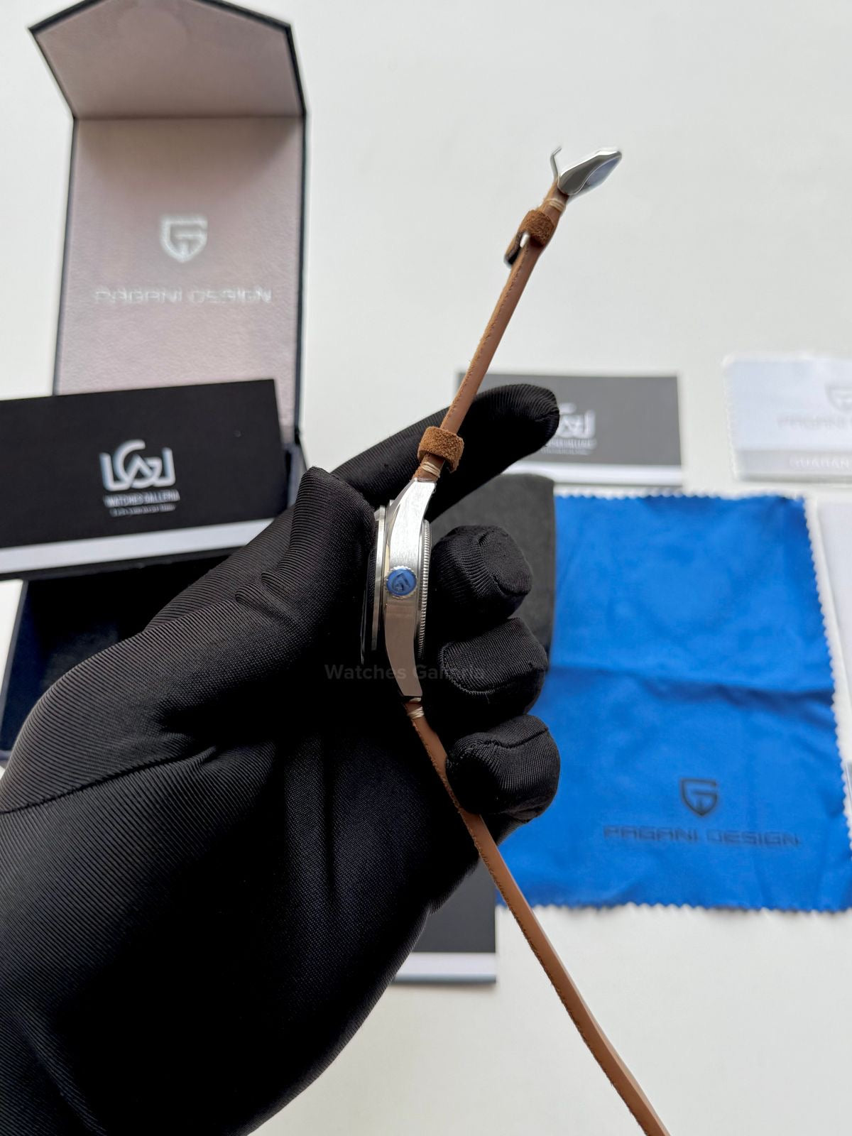 Pagani Design PD1717 Spirit Pilot Automatic (Green Suede Leather Exclusive) Pagani Design in Pakistan