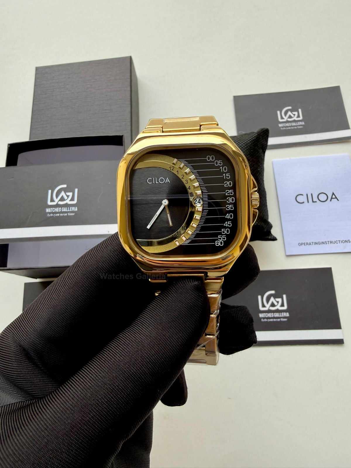 Ciloa Watch 513 Gold Square (Gold) Ciloa Watch in Pakistan