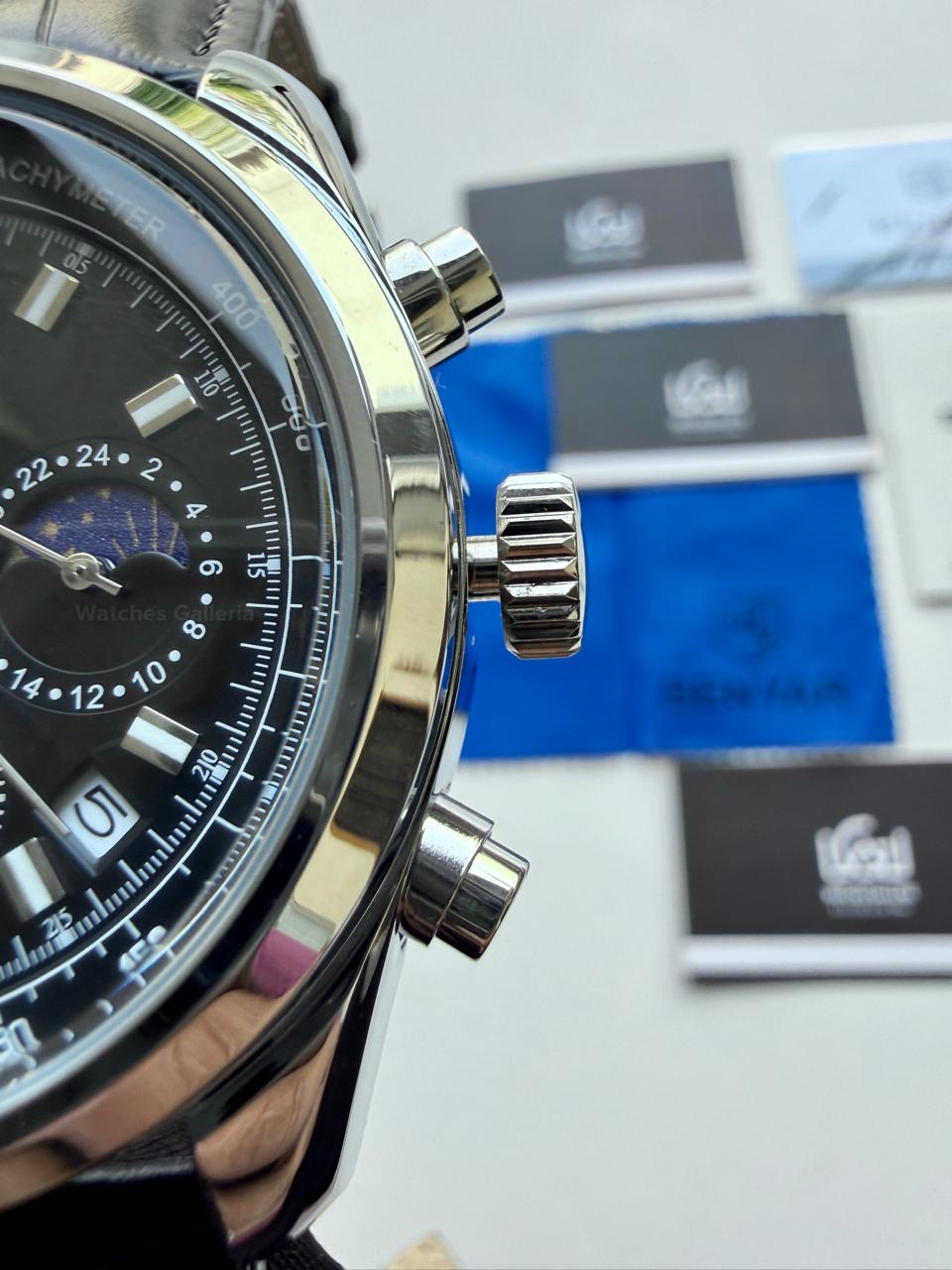 Benyar BY5193 Classic Moonphase Quartz (Black) Benyar in Pakistan