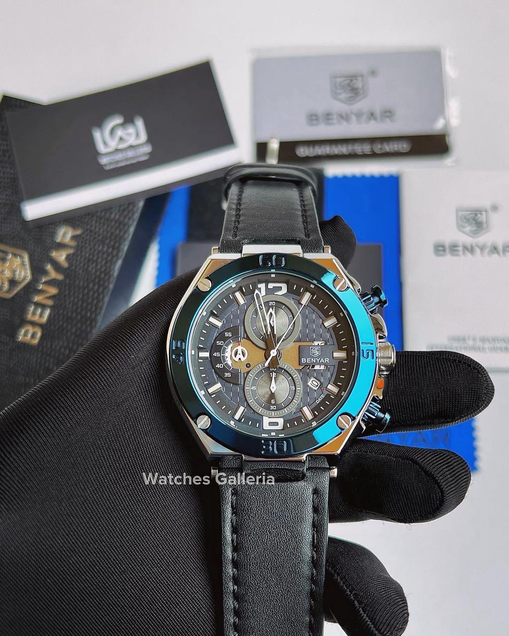 Benyar Chronograph Quartz (Blue Silver) BY5151