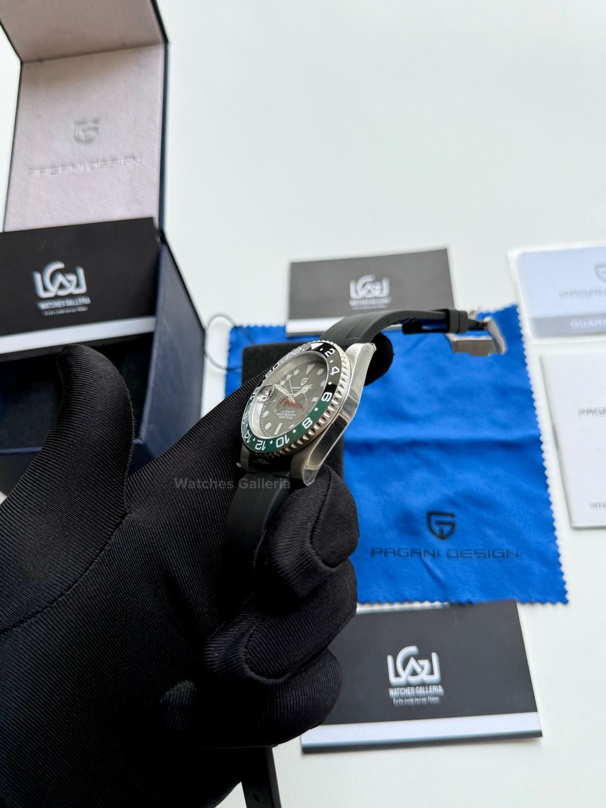 Pagani Design GMT Master I Sprite Automatic(Silicon Exclusive) PD1662 Watches Galleria