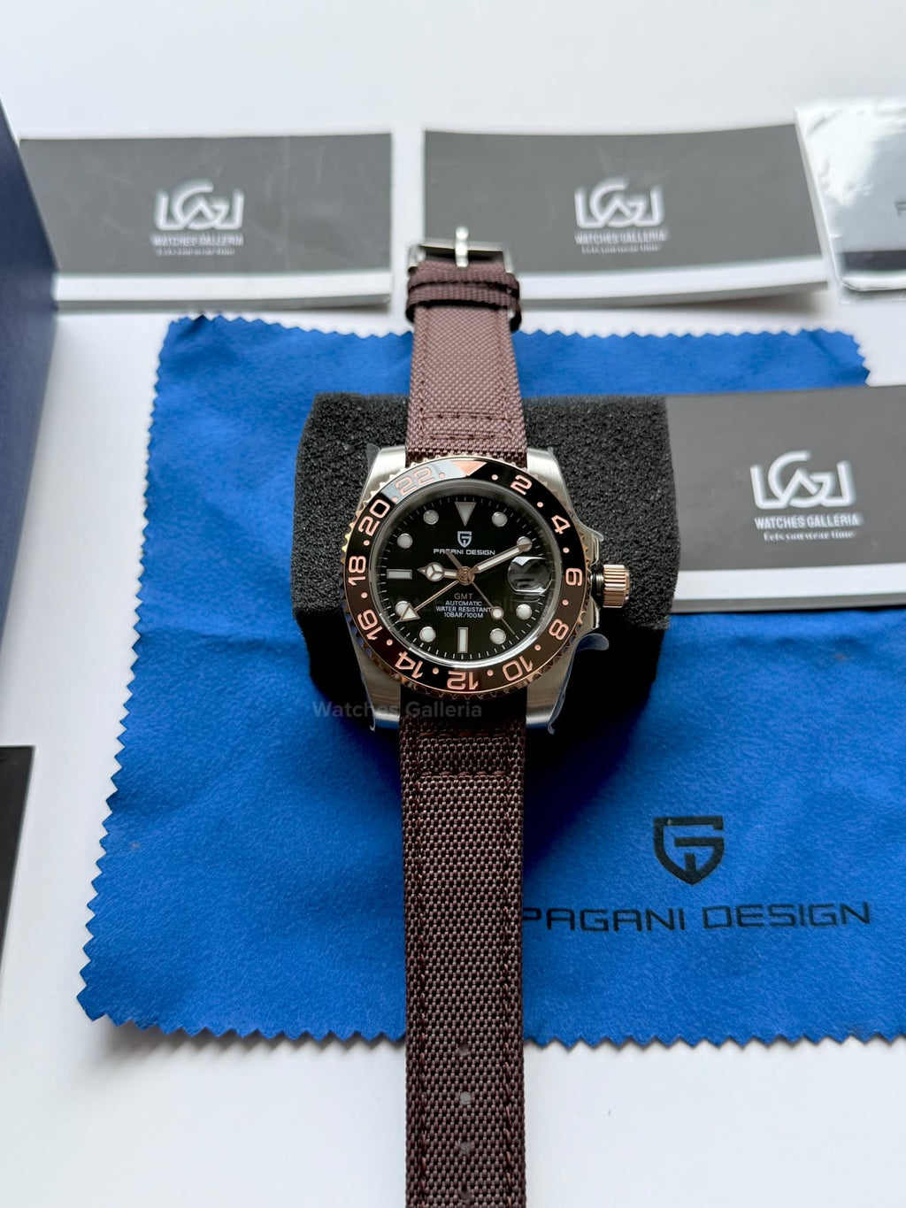 Pagani Design PD1662 GMT Master II Rootbeer Automatic GMT Watch – Limited Edition, Two-Tone Jubilee Stainless Steel Bracelet, Ceramic Rotating Bezel, Sapphire Crystal & Dual Time Zone