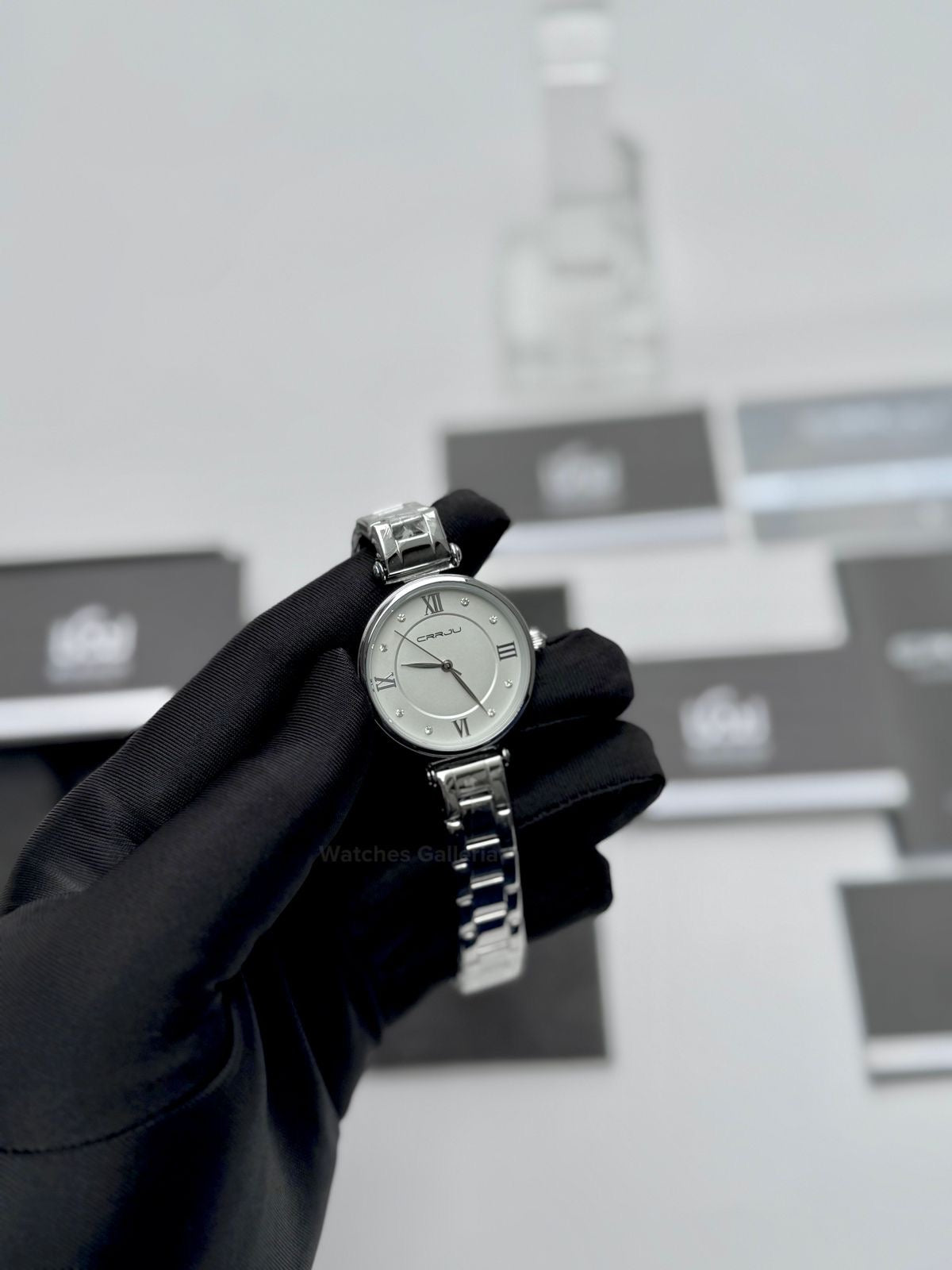 Crrju 2178 Ladies Watch Quartz (Silver) CRRJU Watch Pakistan