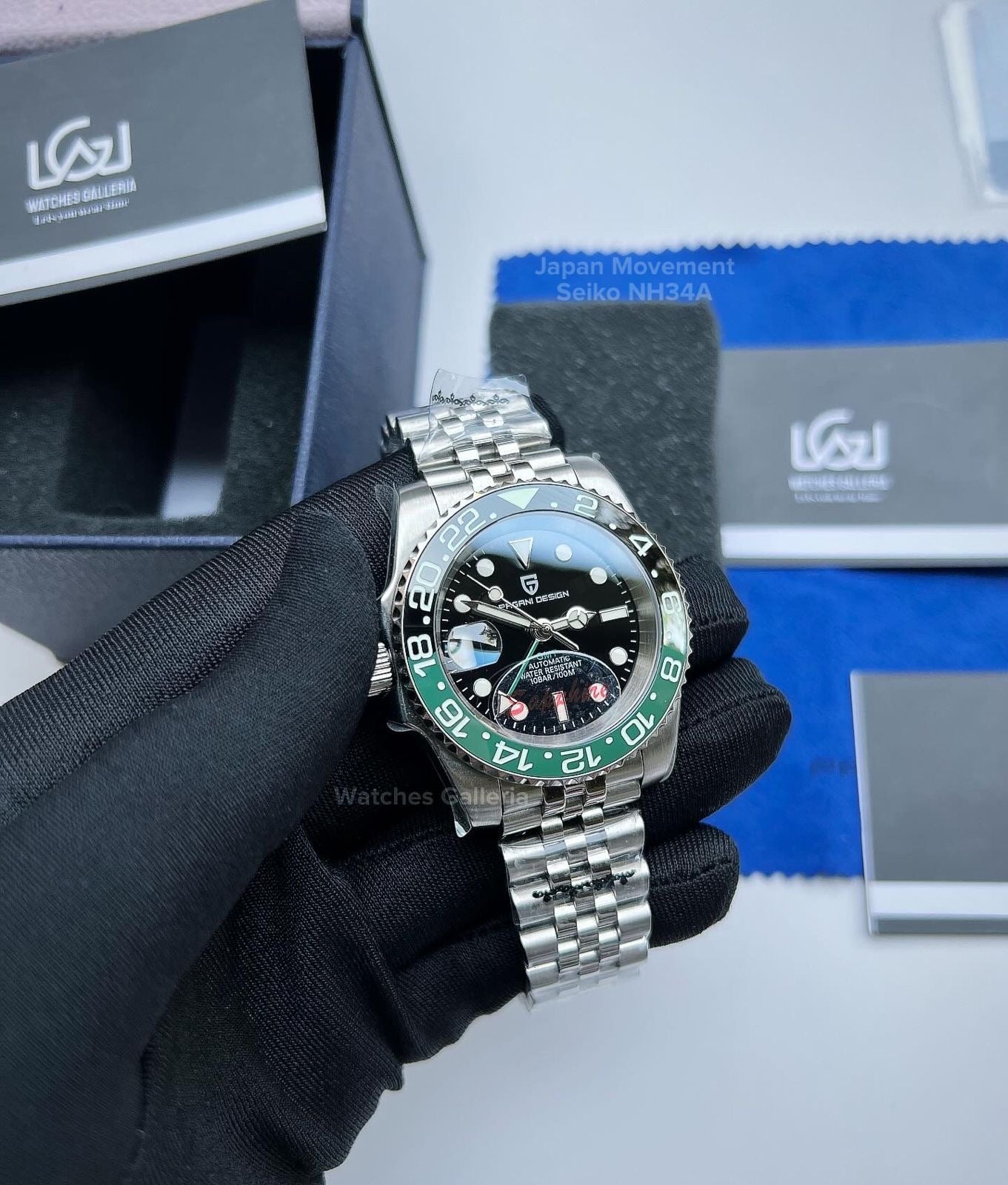 Pagani Design GMT Master I Automatic Seiko NH34A (Sprite) PD1662A