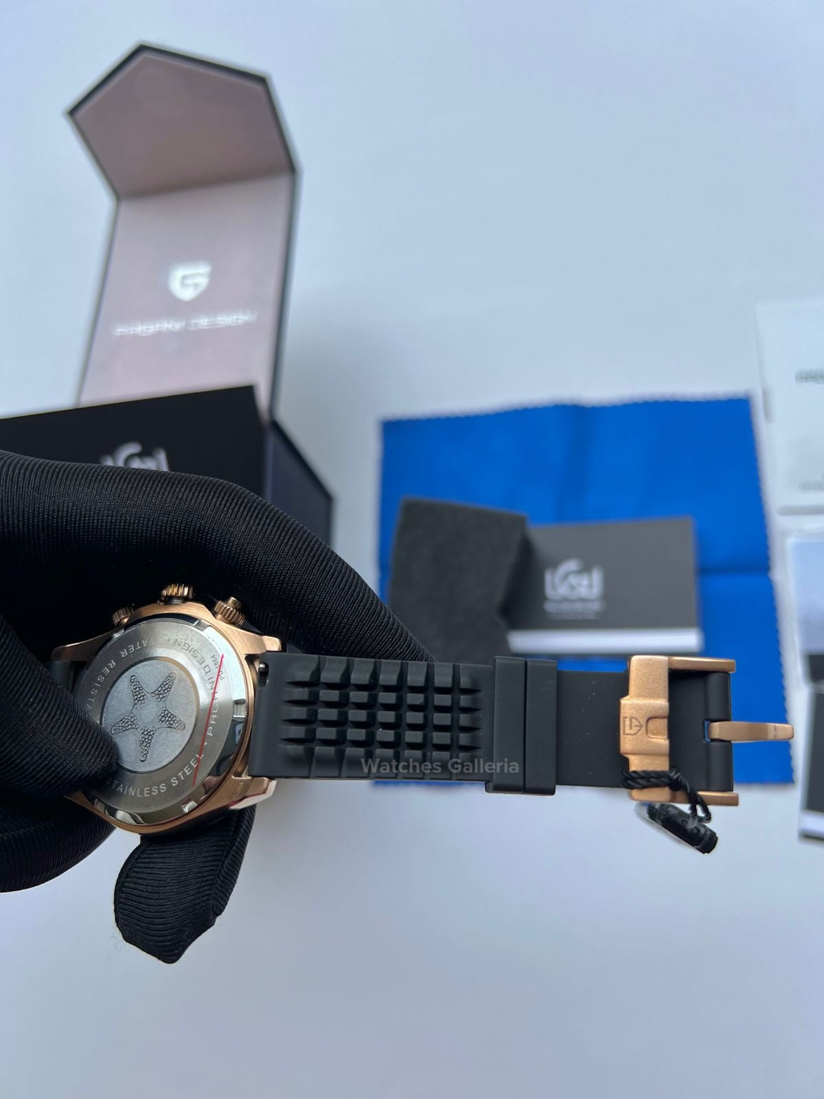 Pagani Design Daytona Quartz Watch (Rose Gold Meteorite) PD1664 Watches Galleria