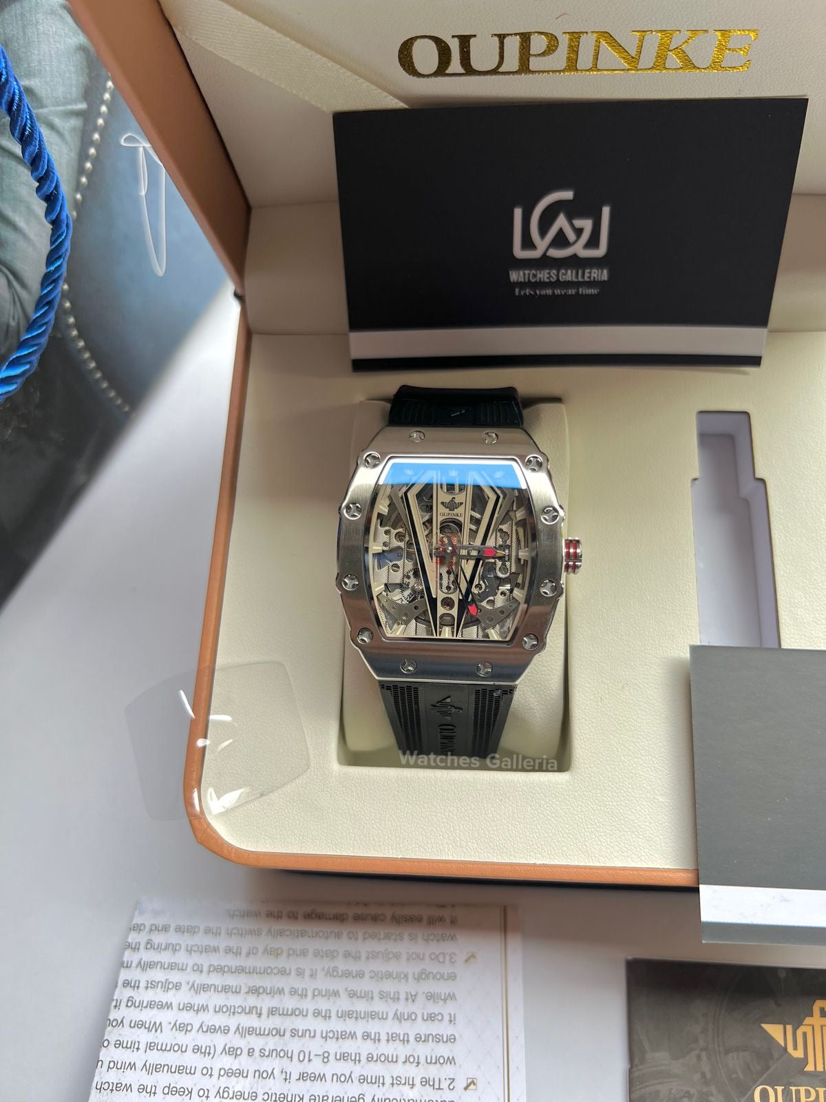 Oupinke Tonneau Skeleton Automatic (Silver/Black) Oupinke3179