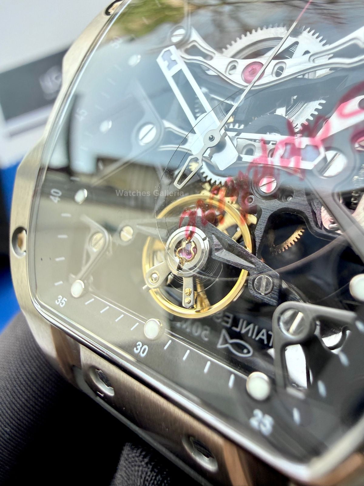 Pagani Design PDys018 Tonneau Skeleton Silver Black 42mm Automatic – Sapphire Crystal | Flywheel | 36H Power Reserve
