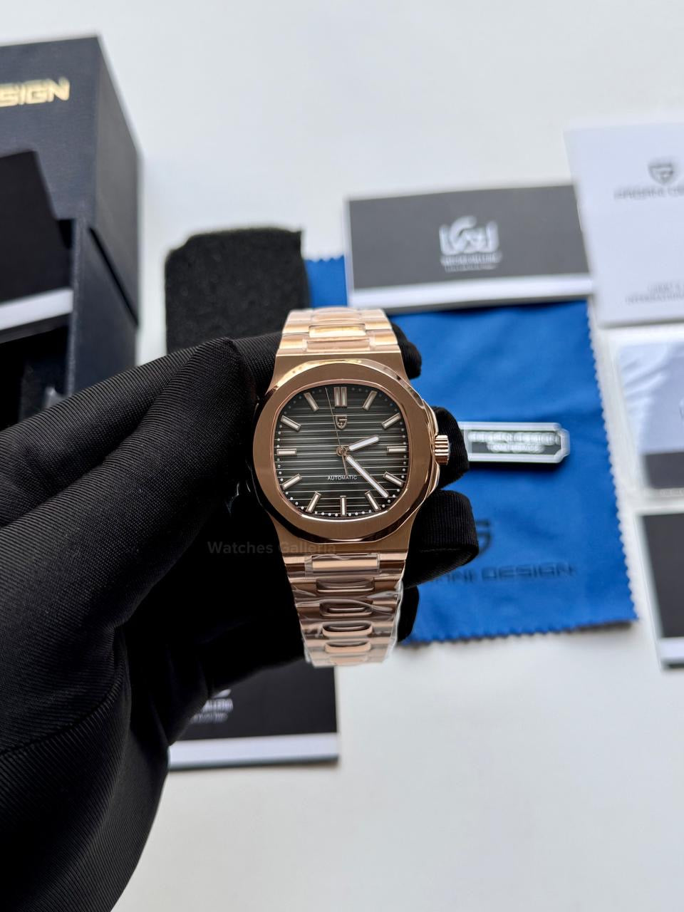 Pagani Design PD1728 Nautilus Automatic (Rose Gold Black Gradient) Pagani Design in Pakistan