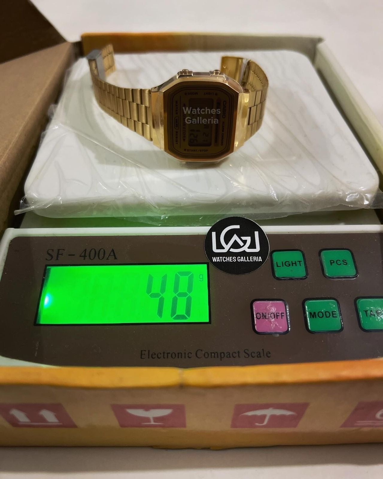 Casio Vintage Digital (Gold) A168WG Watches Galleria