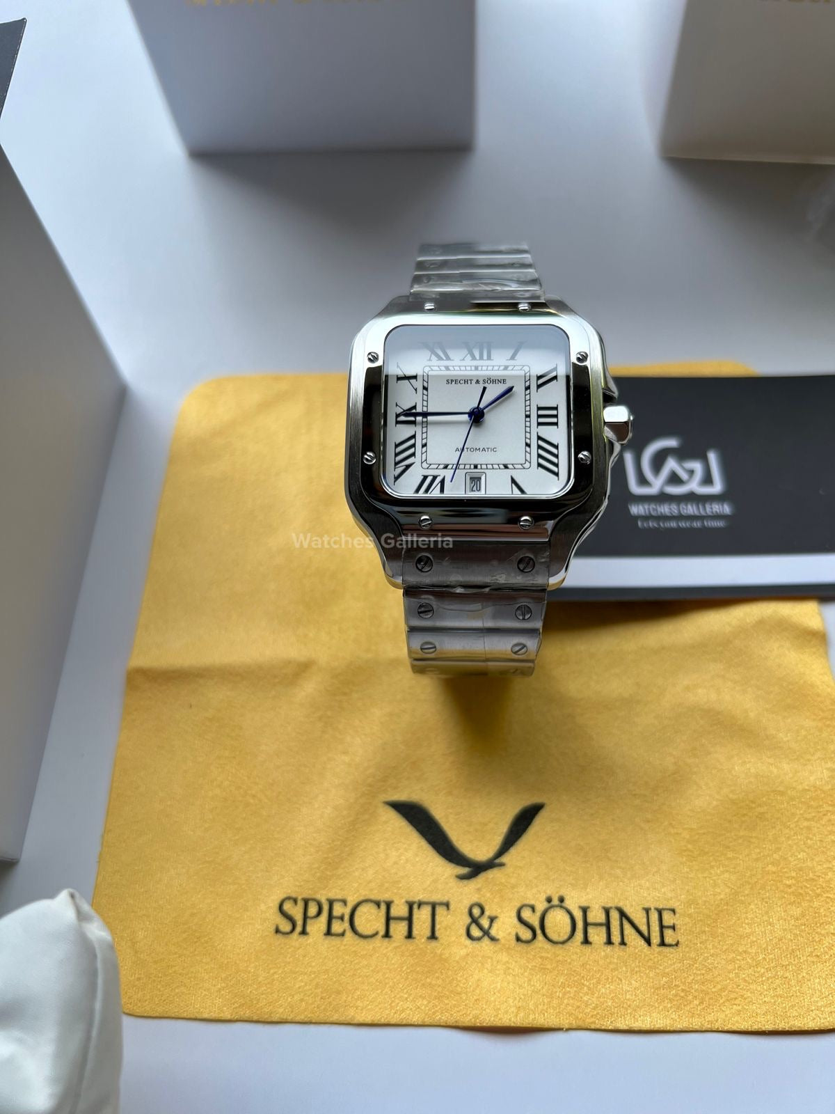 Specht & Sohne Santos Automatic (White) SP0011 Watches Galleria