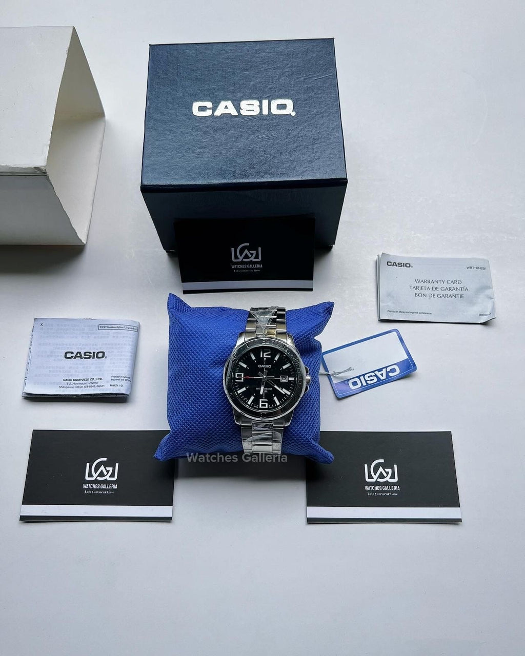 Casio Classic Date (Black) MTP-VD01D Watches Galleria