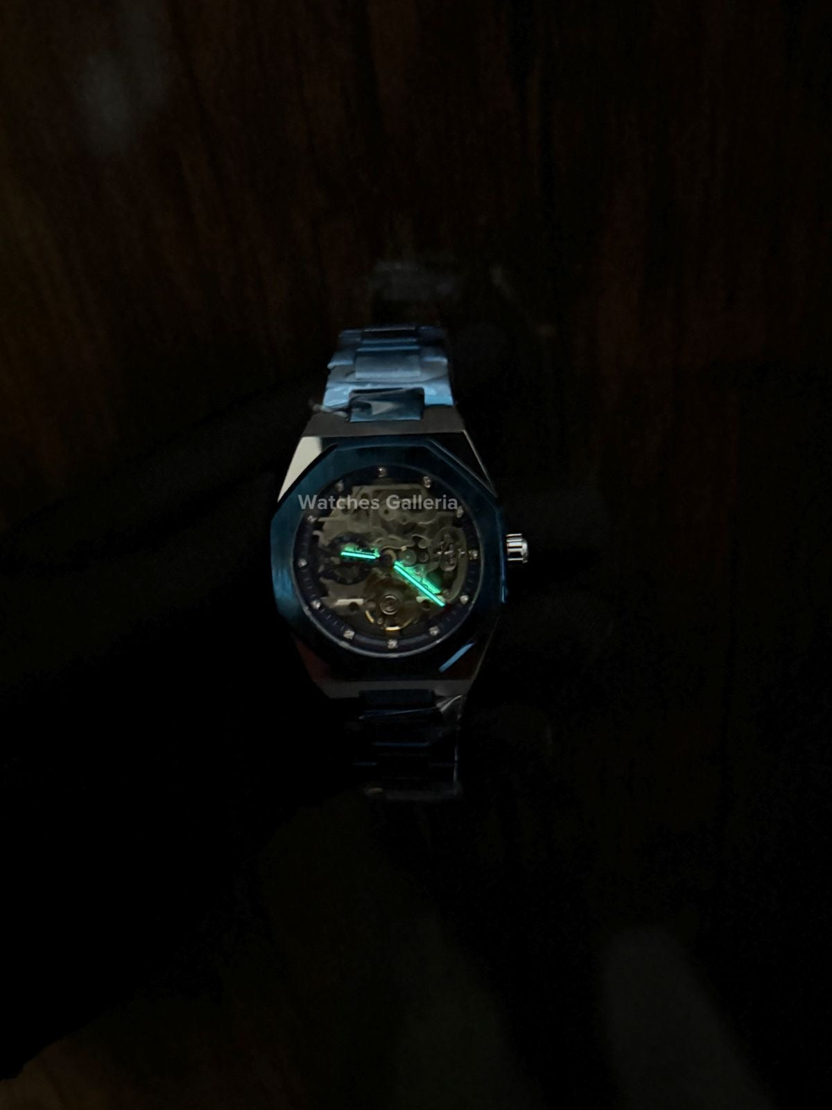 Forsining Royal Oak Skeleton Automatic (Silver/Blue) TM375G Watches Galleria