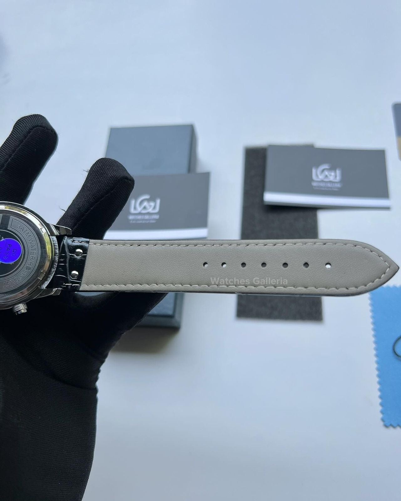Lige Classic Moonphase Quartz (Silver Black) LG8953 Watches Galleria