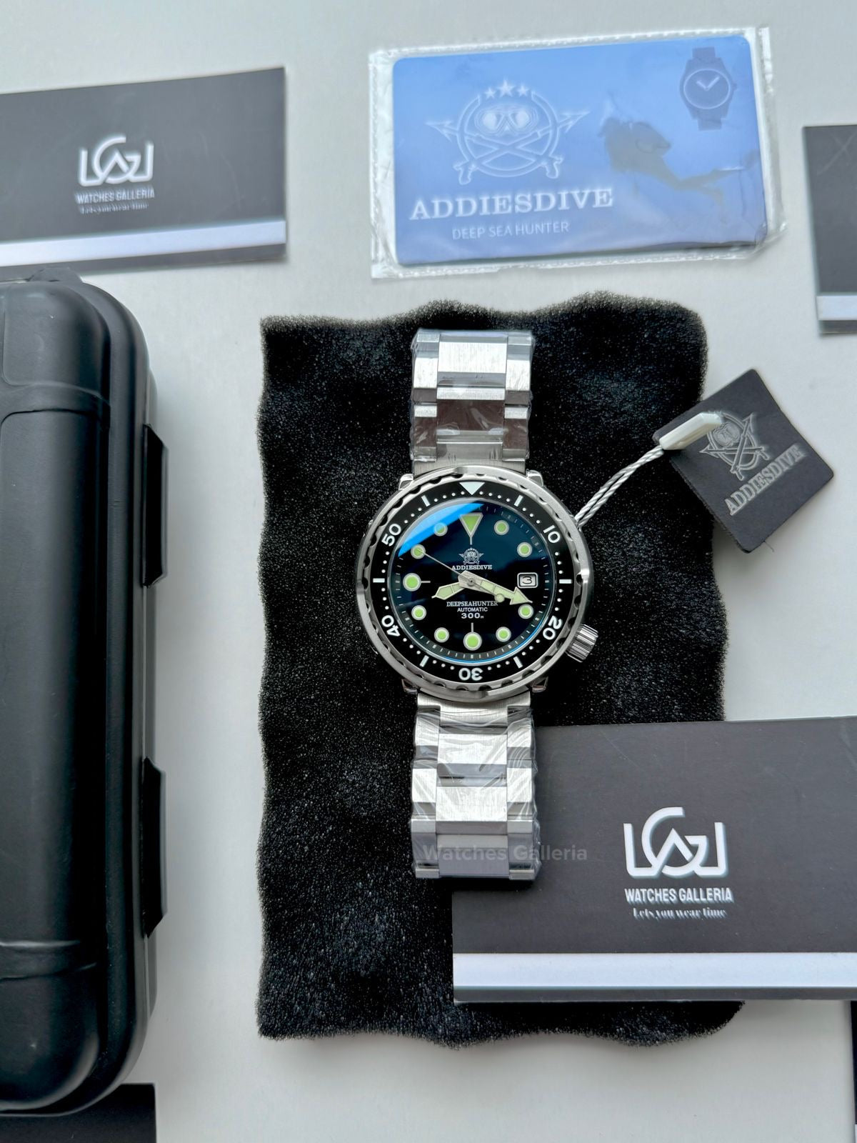 Addiesdive Tuna Deep Sea Hunter Diver Automatic Watch (Black) MY-H5 Watches Galleria © Copyrights All Right Reserved