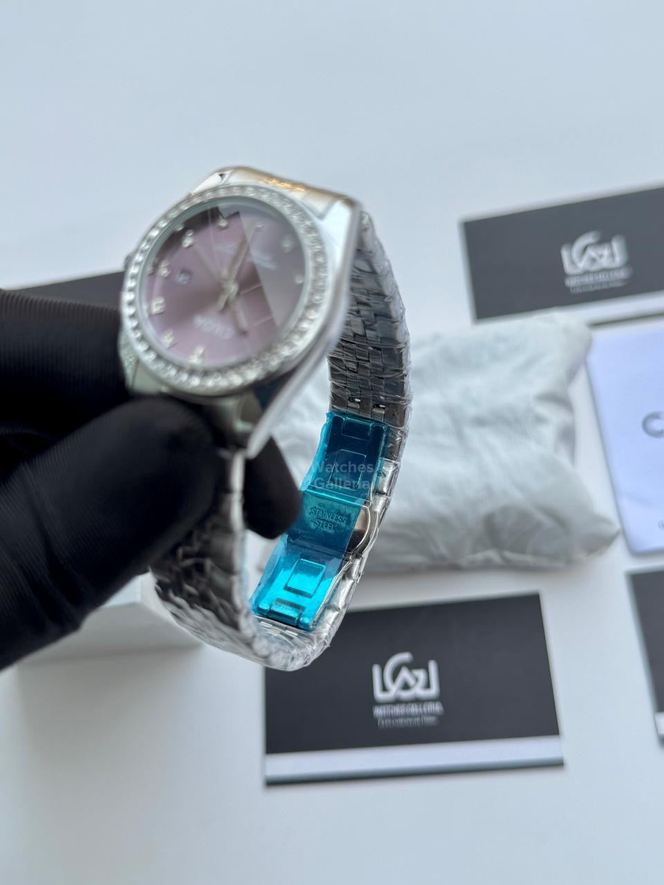 Ciloa 602 Datejust Ladies Watch Quartz (Purple) Ciloa Watch Pakistan